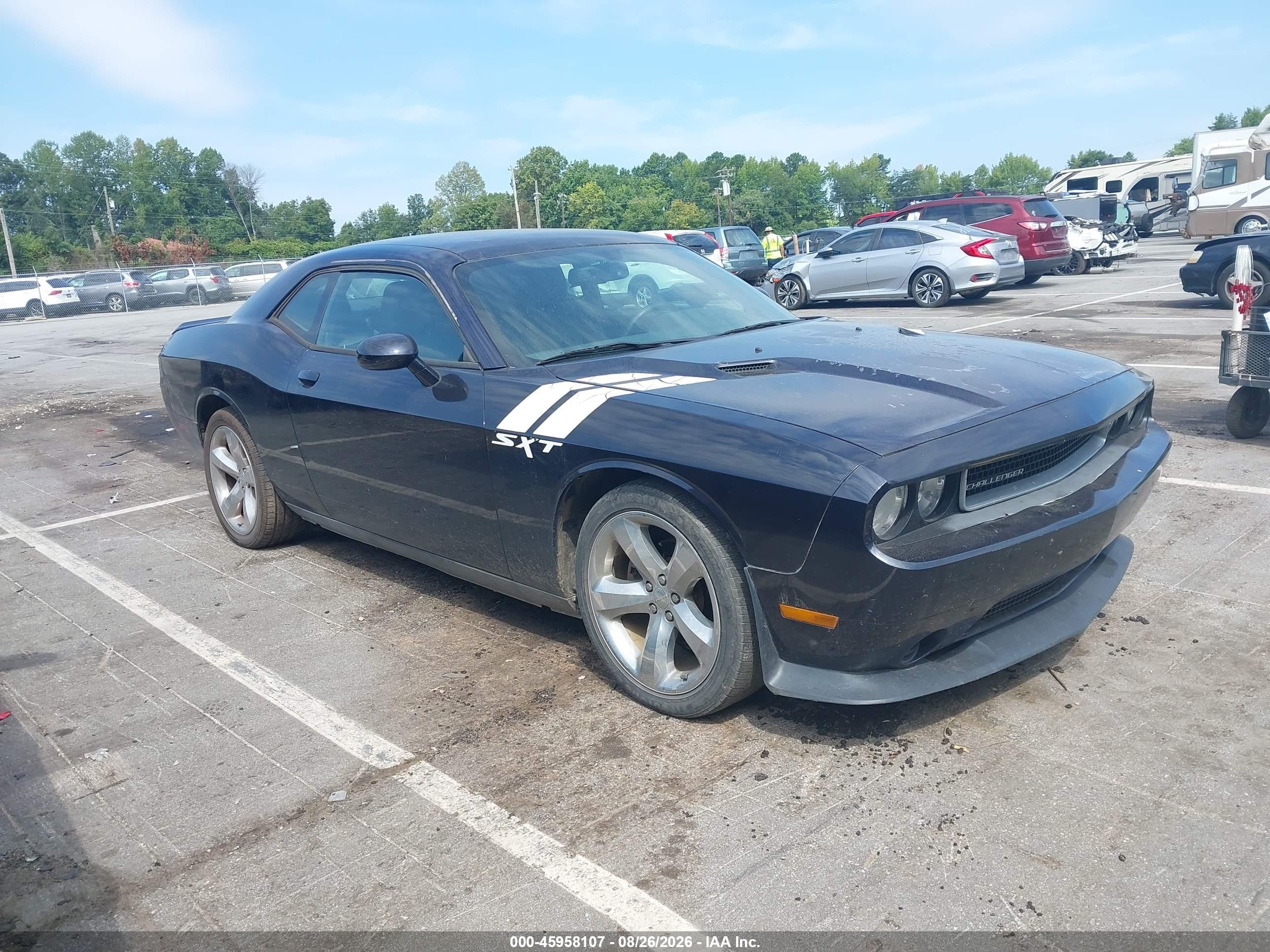 2012 Dodge Challenger Sxt Purple vin: 2C3CDYAG7CH204598