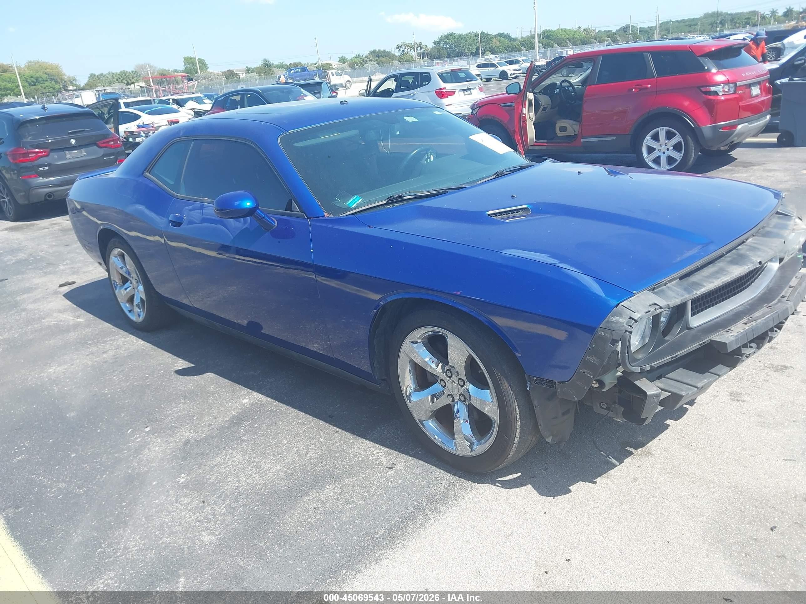 2012 Dodge Challenger Sxt Blue vin: 2C3CDYAG7CH244003