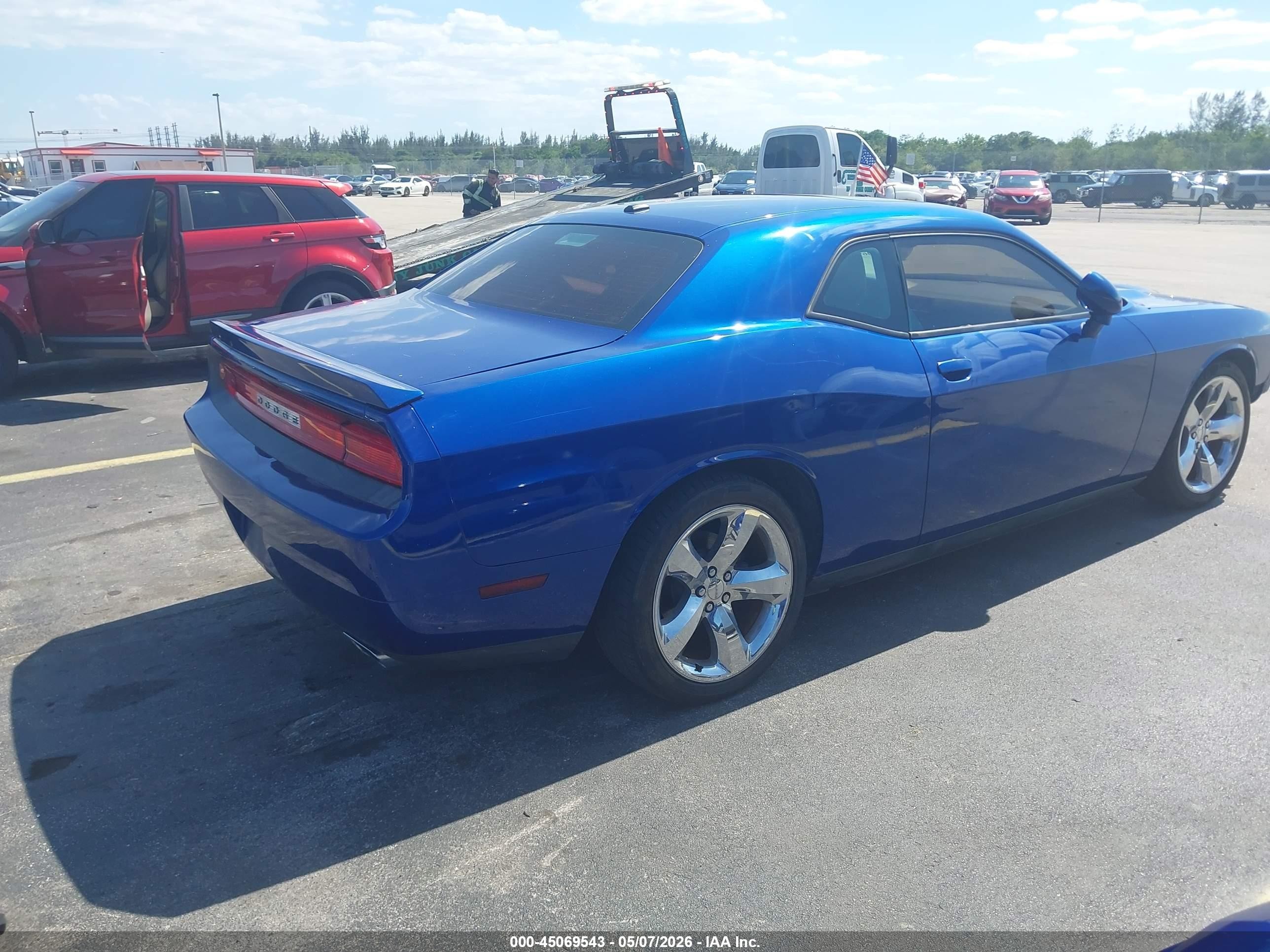 2012 Dodge Challenger Sxt Blue vin: 2C3CDYAG7CH244003