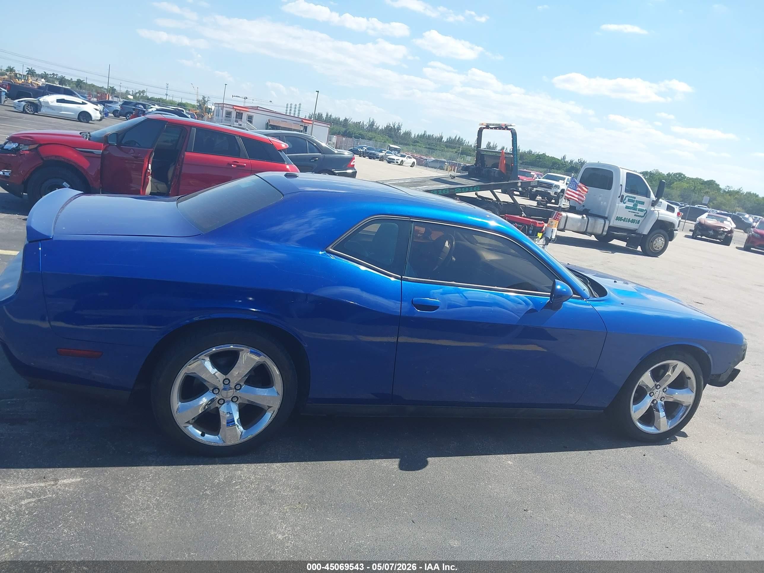 2012 Dodge Challenger Sxt Blue vin: 2C3CDYAG7CH244003