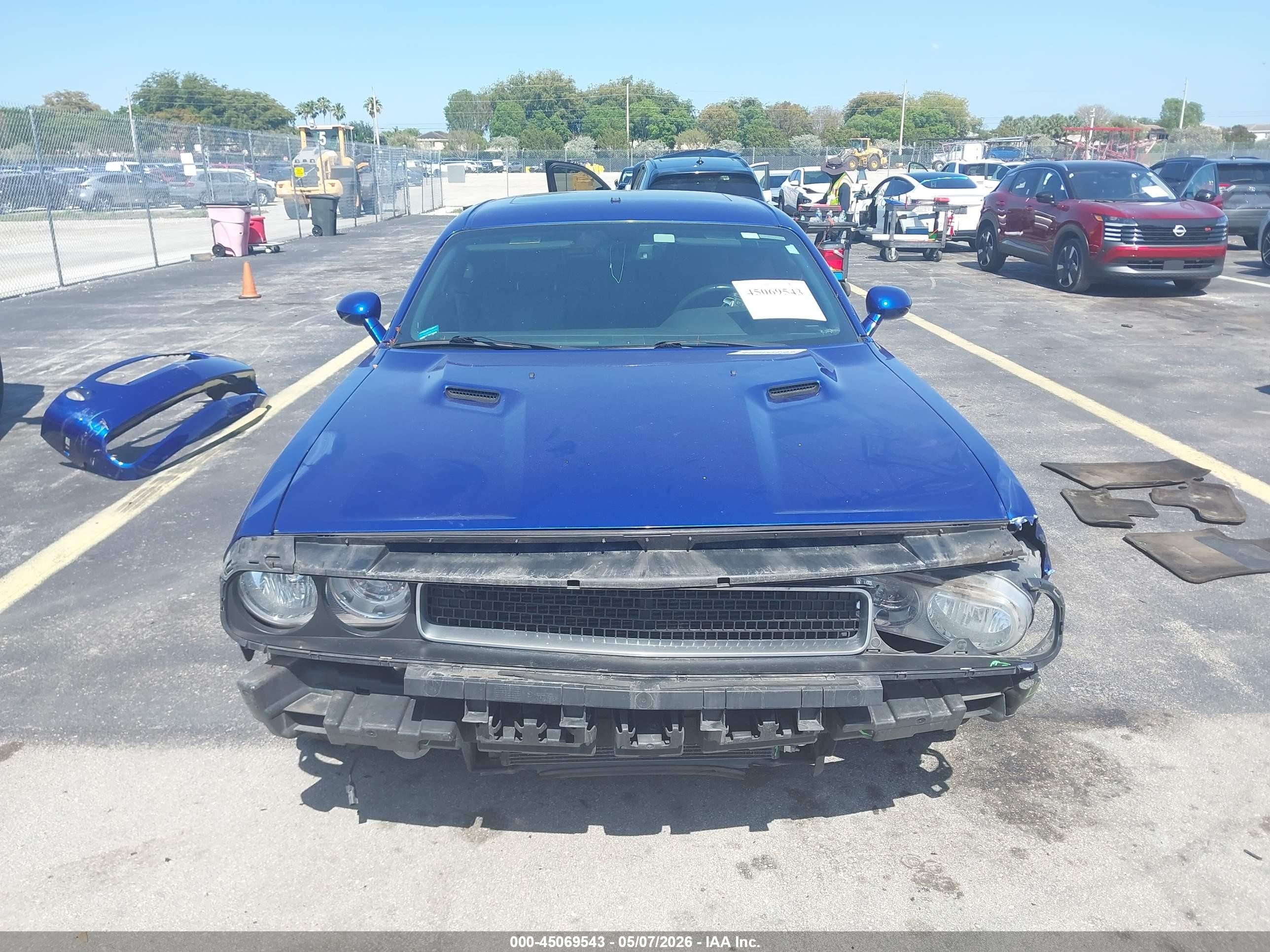 2012 Dodge Challenger Sxt Blue vin: 2C3CDYAG7CH244003