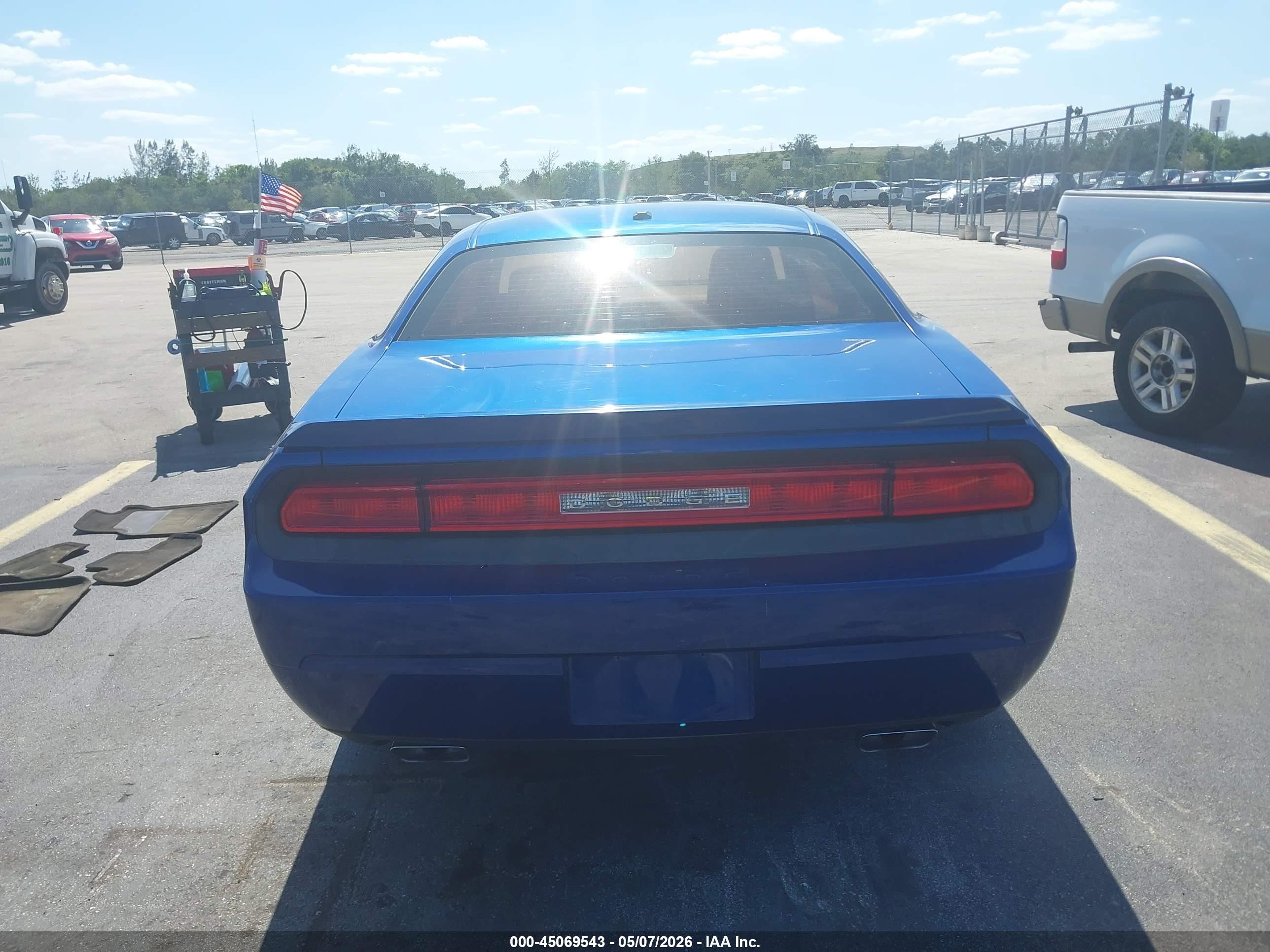 2012 Dodge Challenger Sxt Blue vin: 2C3CDYAG7CH244003