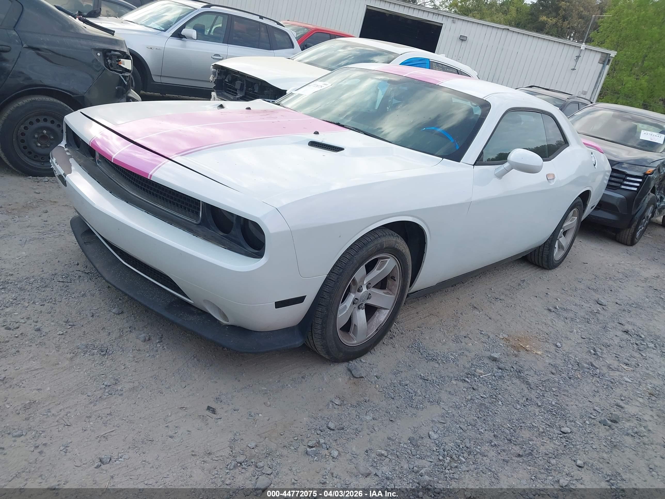 2012 Dodge Challenger Sxt Белый vin: 2C3CDYAG7CH292486