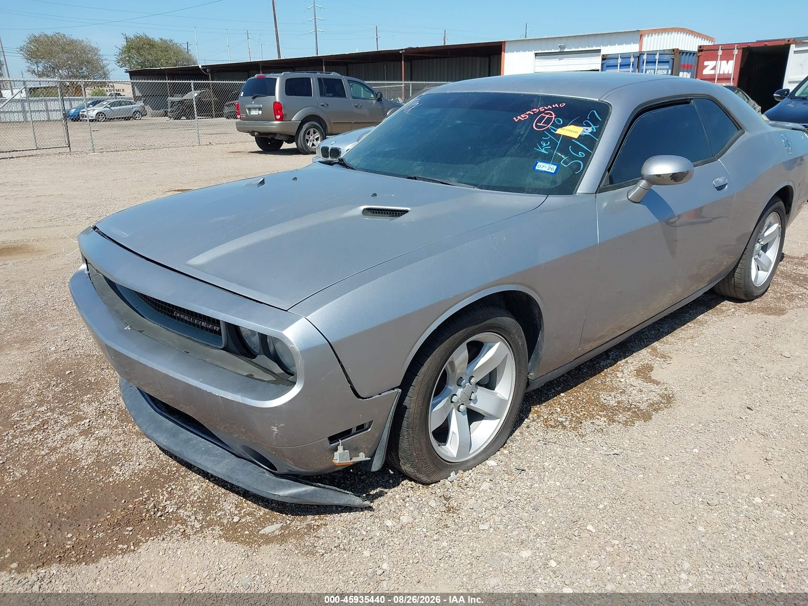 2013 Dodge Challenger Sxt Gray vin: 2C3CDYAG7DH561927
