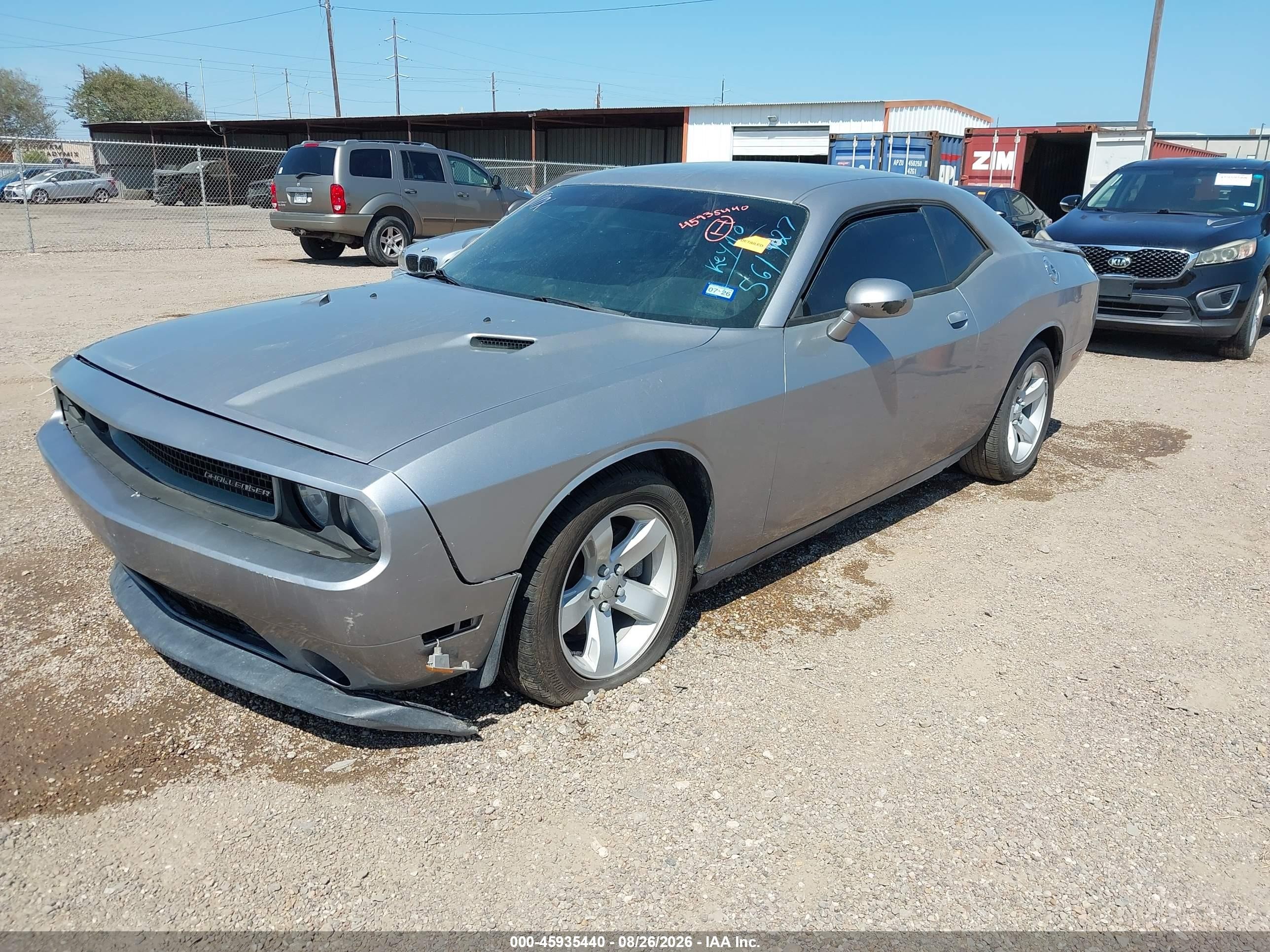 2013 Dodge Challenger Sxt Gray vin: 2C3CDYAG7DH561927