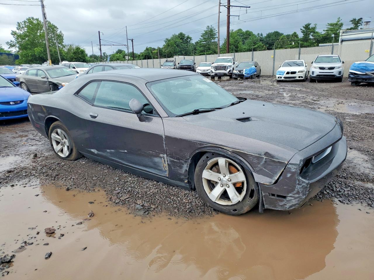 2013 Dodge Challenger Sxt Gray vin: 2C3CDYAG7DH566478