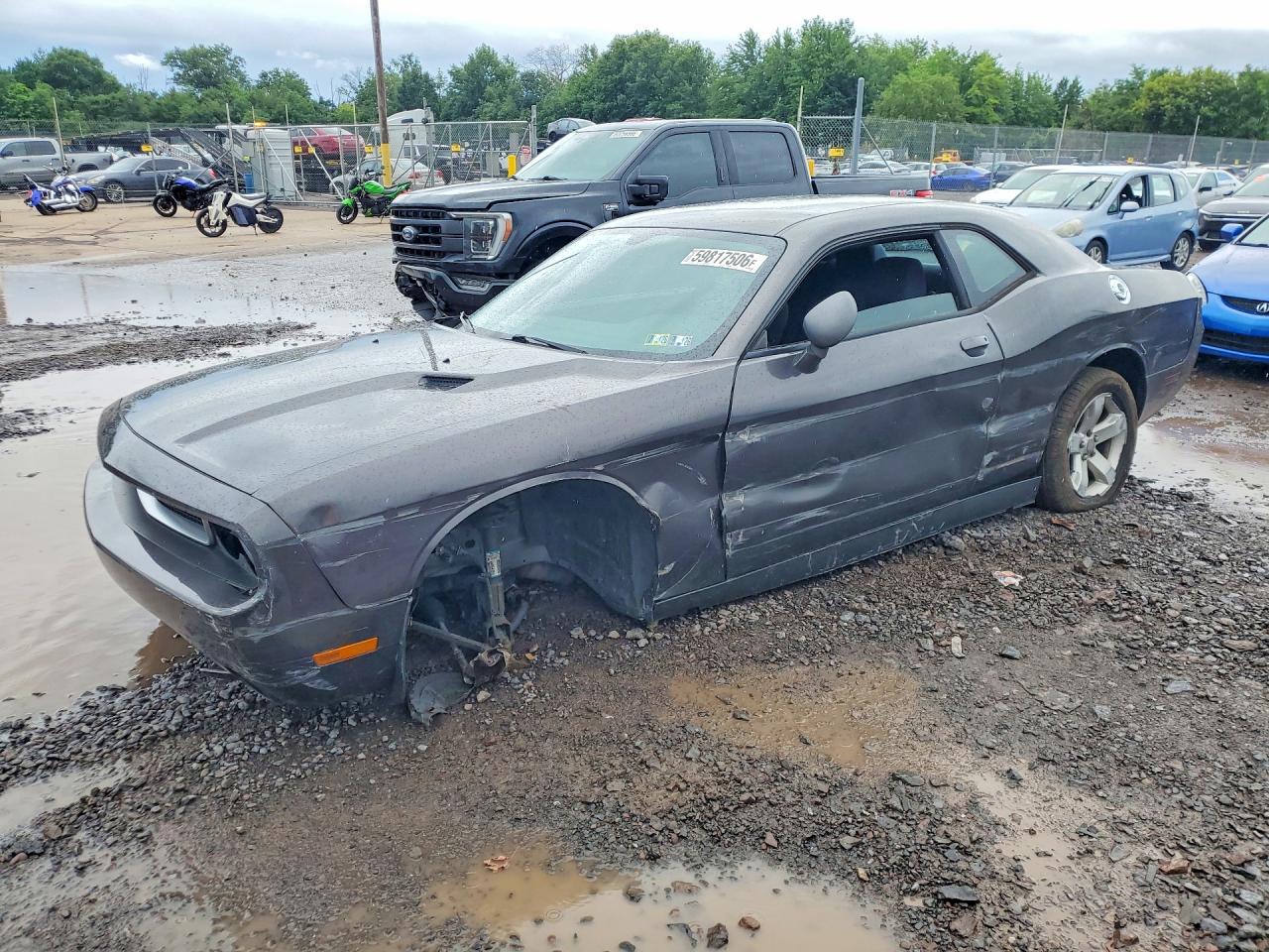 2013 Dodge Challenger Sxt Gray vin: 2C3CDYAG7DH566478