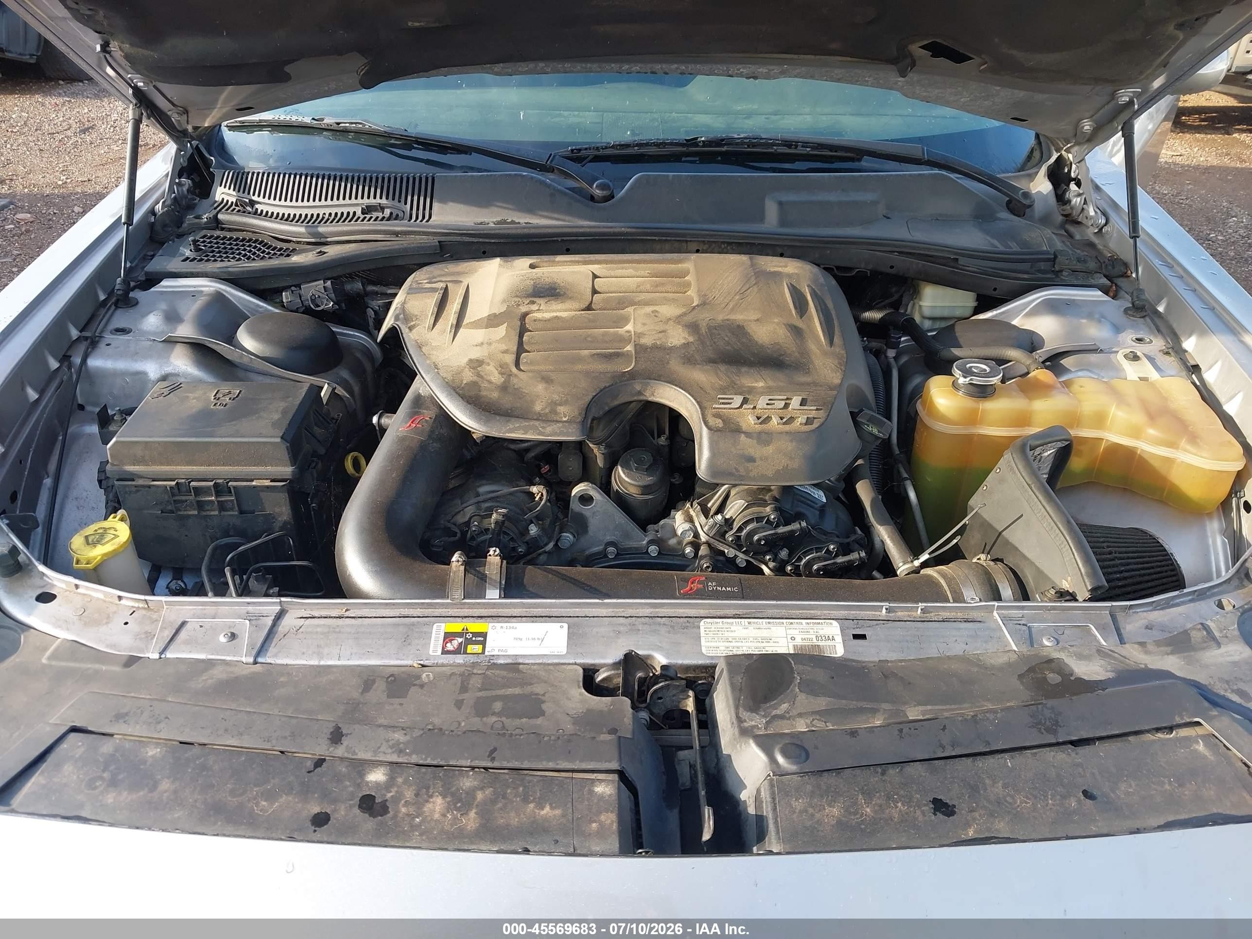 2013 Dodge Challenger Sxt Серебряный vin: 2C3CDYAG7DH569445