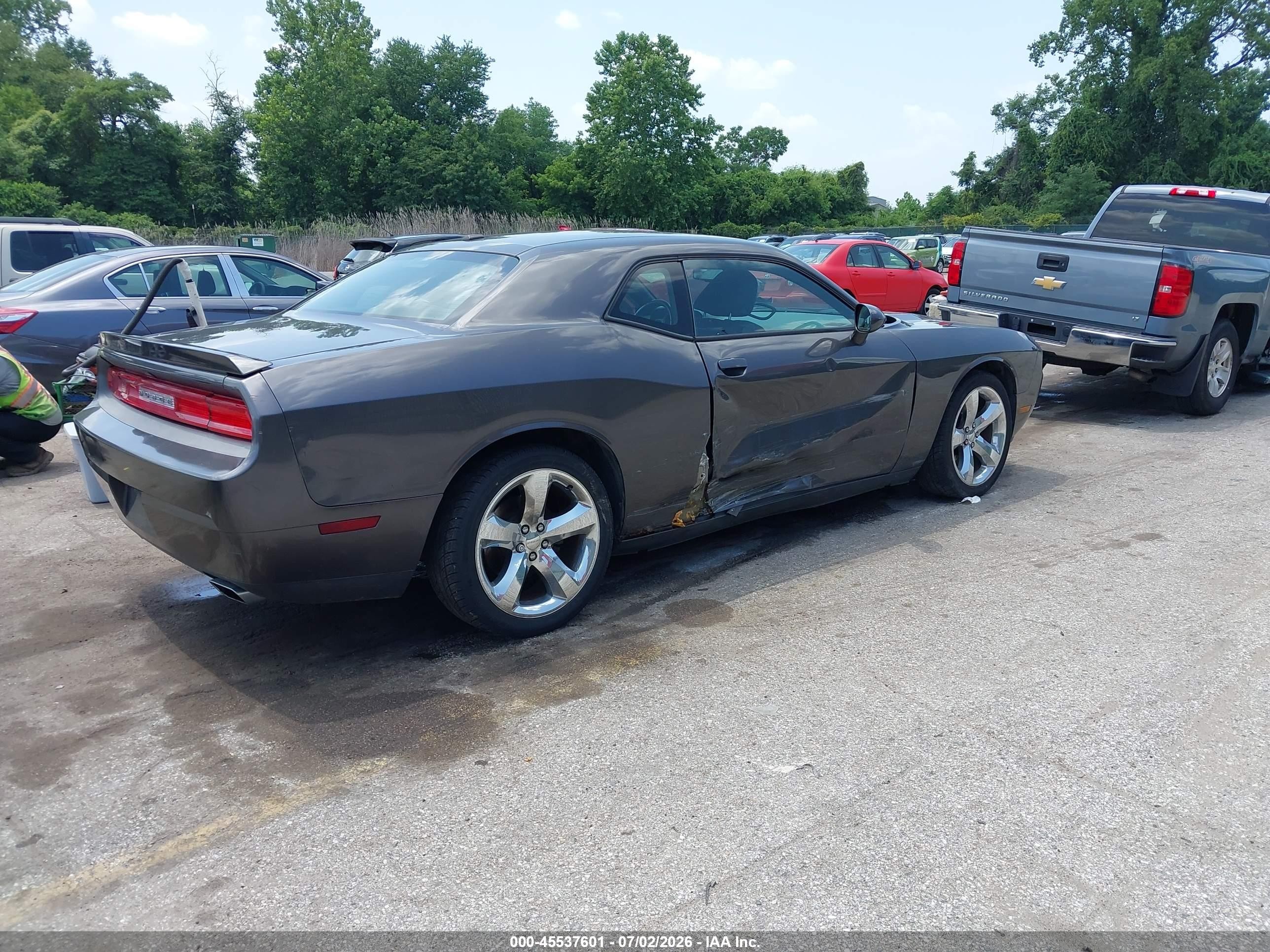 2013 Dodge Challenger Sxt Gray vin: 2C3CDYAG7DH610768