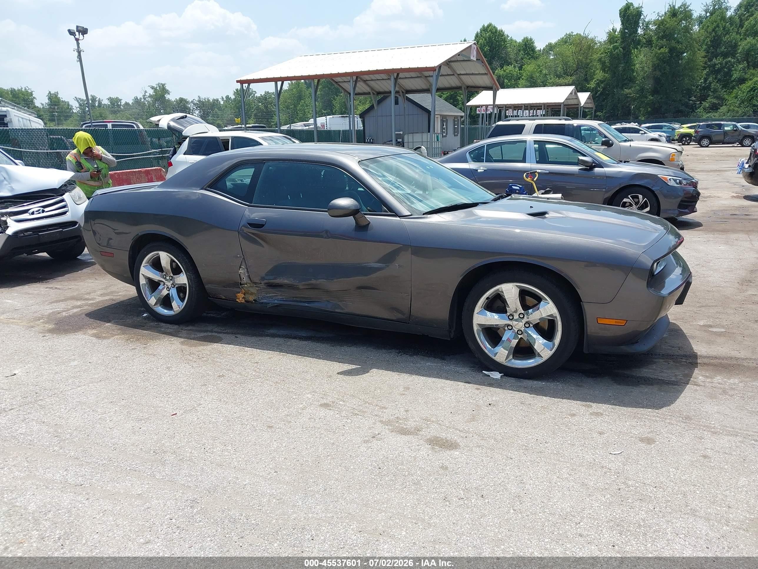 2013 Dodge Challenger Sxt Gray vin: 2C3CDYAG7DH610768