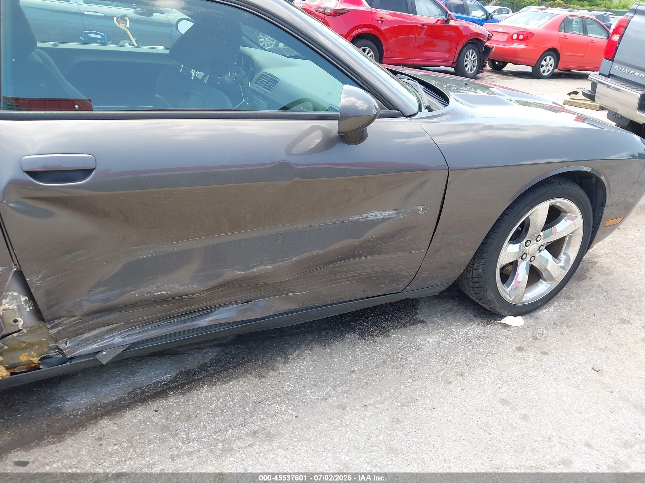 2013 Dodge Challenger Sxt Gray vin: 2C3CDYAG7DH610768