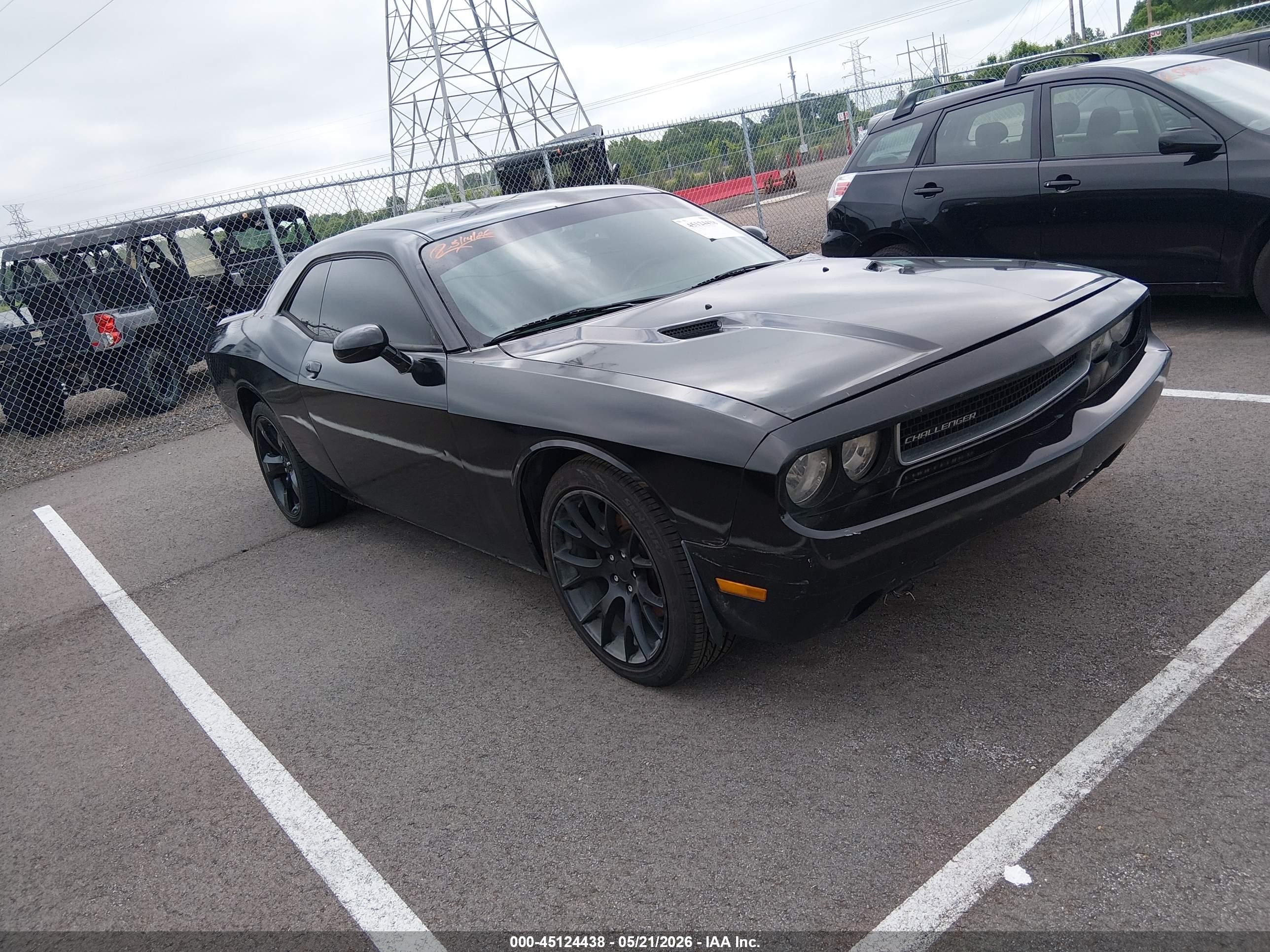 2013 Dodge Challenger Sxt Black vin: 2C3CDYAG7DH686989