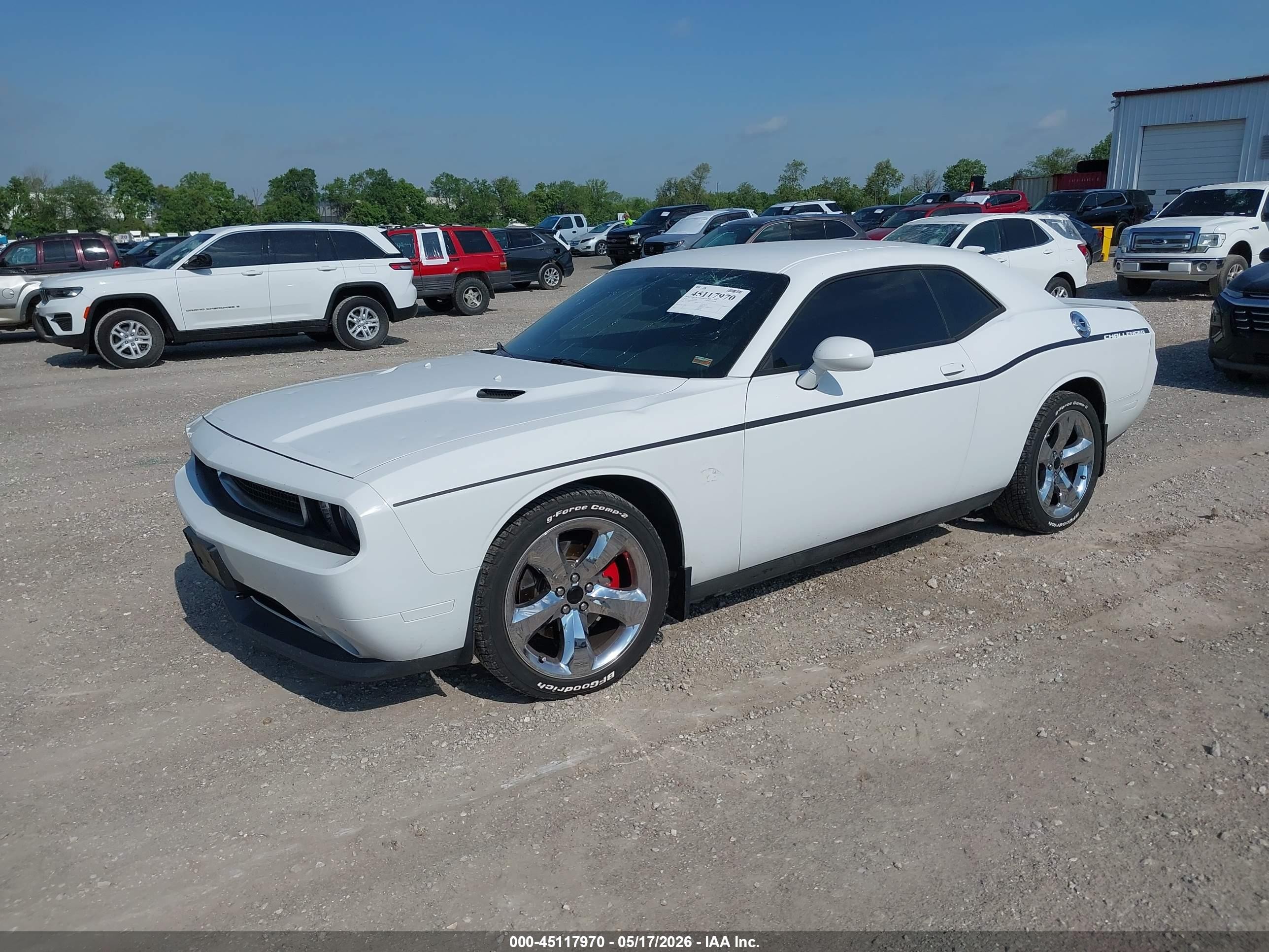 2014 Dodge Challenger Sxt White vin: 2C3CDYAG7EH177163
