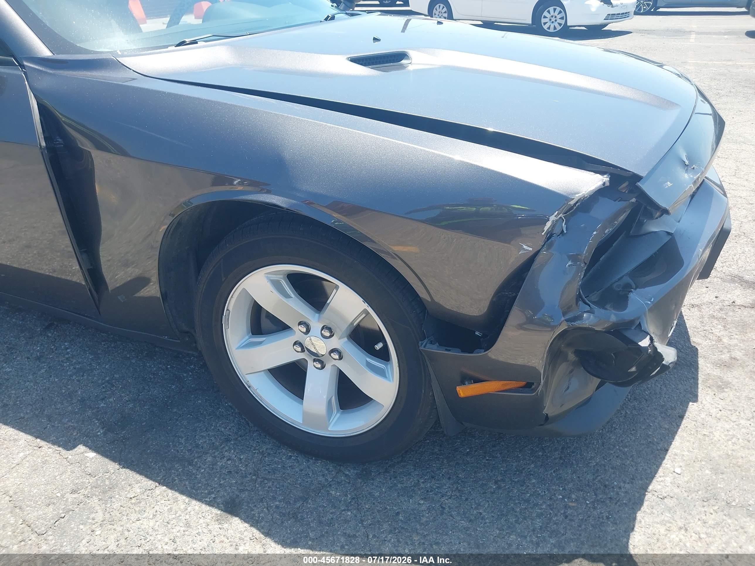 2014 Dodge Challenger Sxt Gray vin: 2C3CDYAG7EH208394