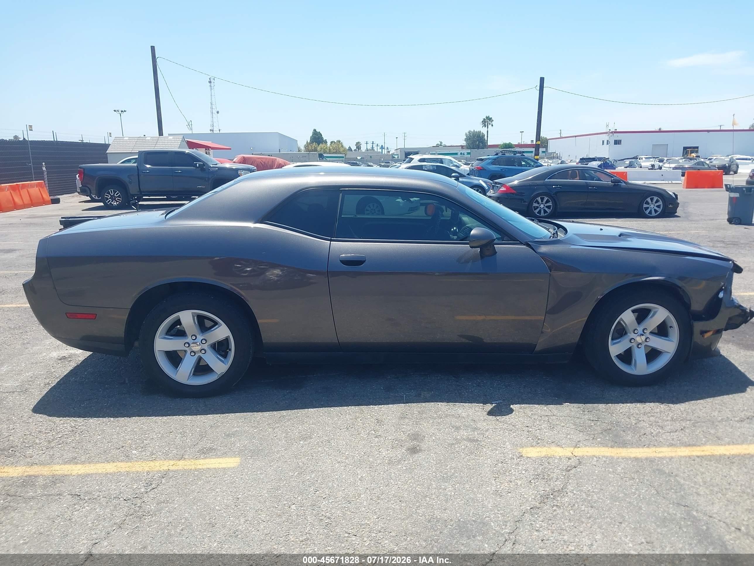 2014 Dodge Challenger Sxt Gray vin: 2C3CDYAG7EH208394