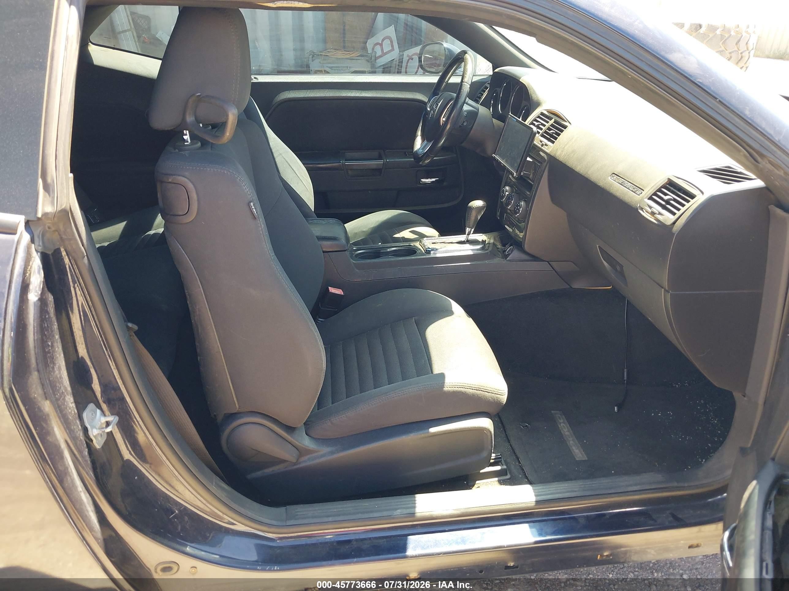 2012 Dodge Challenger Sxt Black vin: 2C3CDYAG8CH128258
