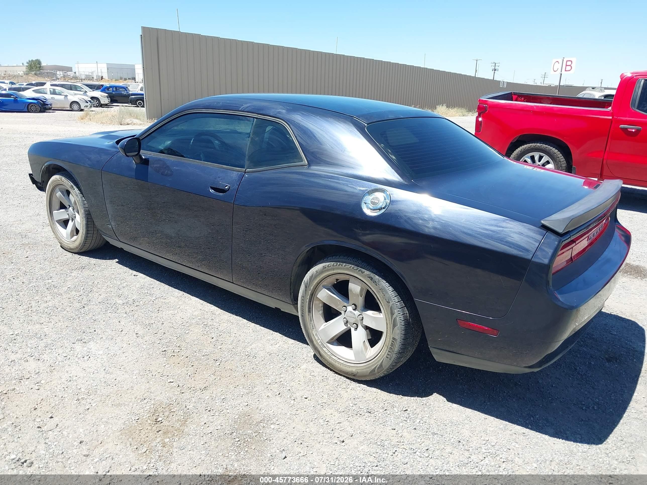 2012 Dodge Challenger Sxt Black vin: 2C3CDYAG8CH128258