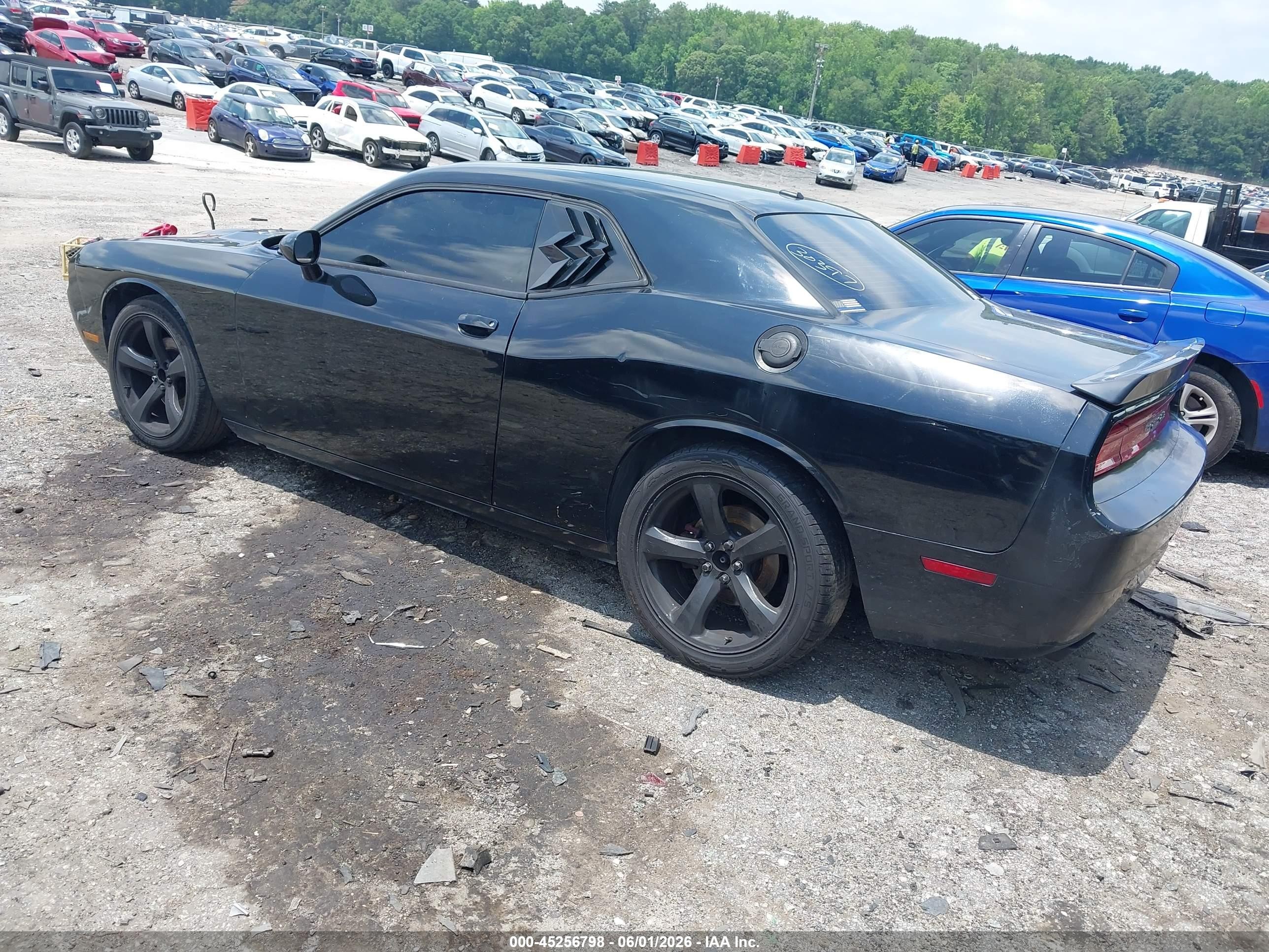 2012 Dodge Challenger Sxt Black vin: 2C3CDYAG8CH134237
