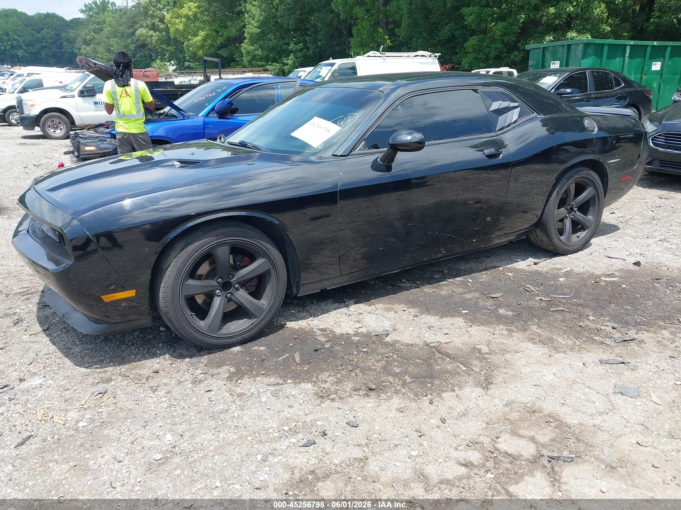 2012 Dodge Challenger Sxt Black vin: 2C3CDYAG8CH134237
