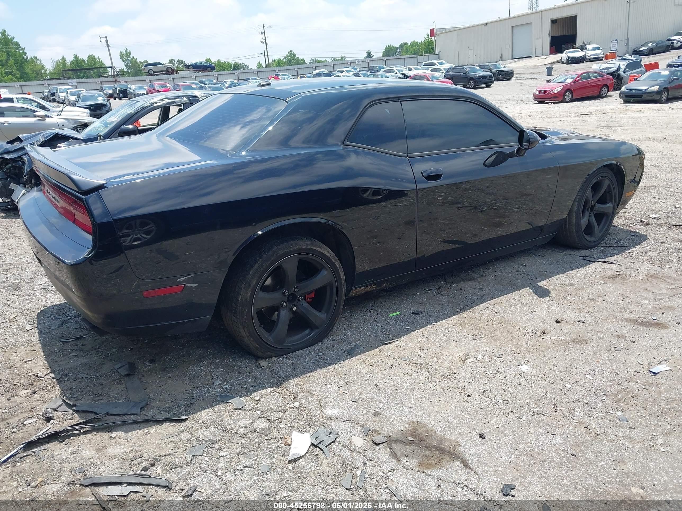 2012 Dodge Challenger Sxt Black vin: 2C3CDYAG8CH134237