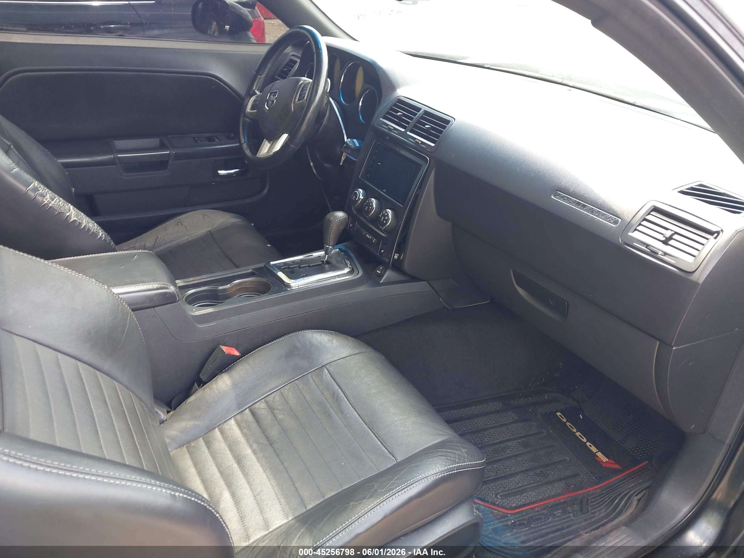 2012 Dodge Challenger Sxt Black vin: 2C3CDYAG8CH134237