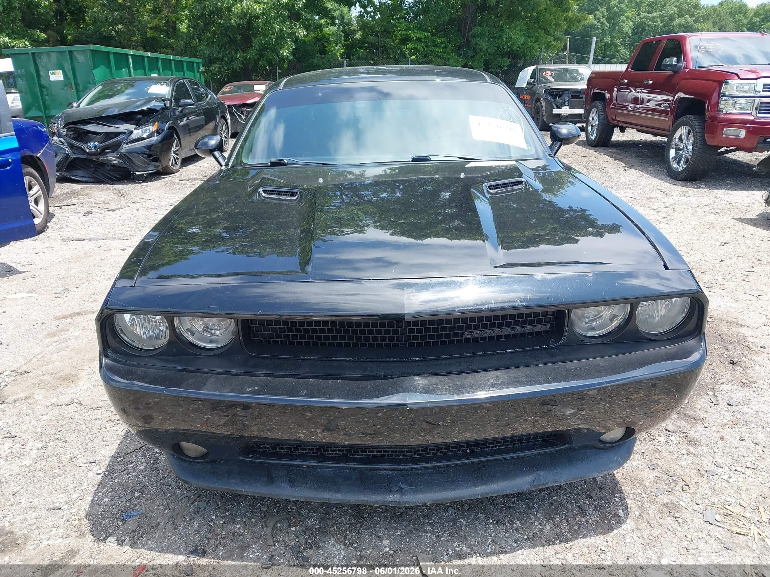 2012 Dodge Challenger Sxt Black vin: 2C3CDYAG8CH134237