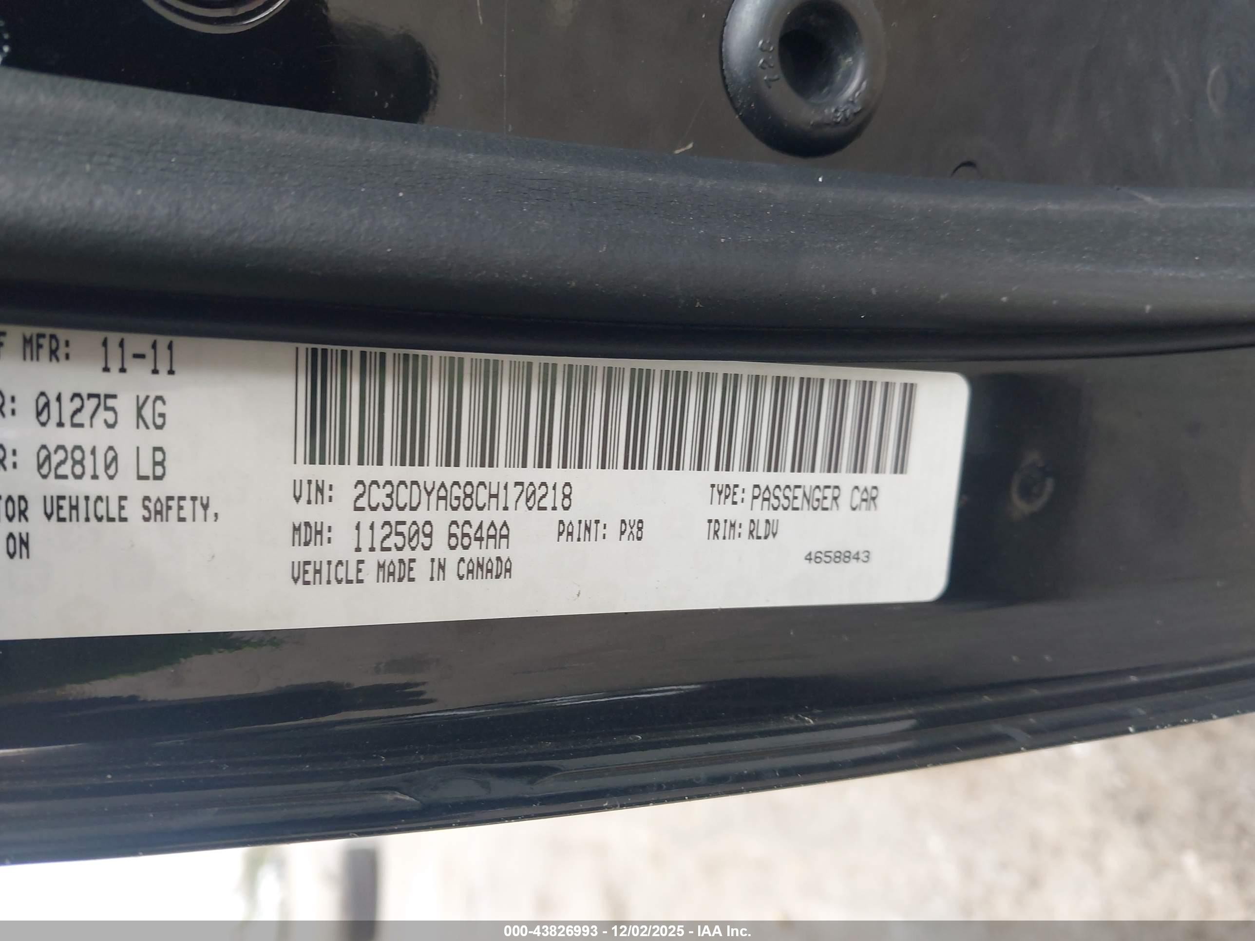 2012 Dodge Challenger Sxt Black vin: 2C3CDYAG8CH170218
