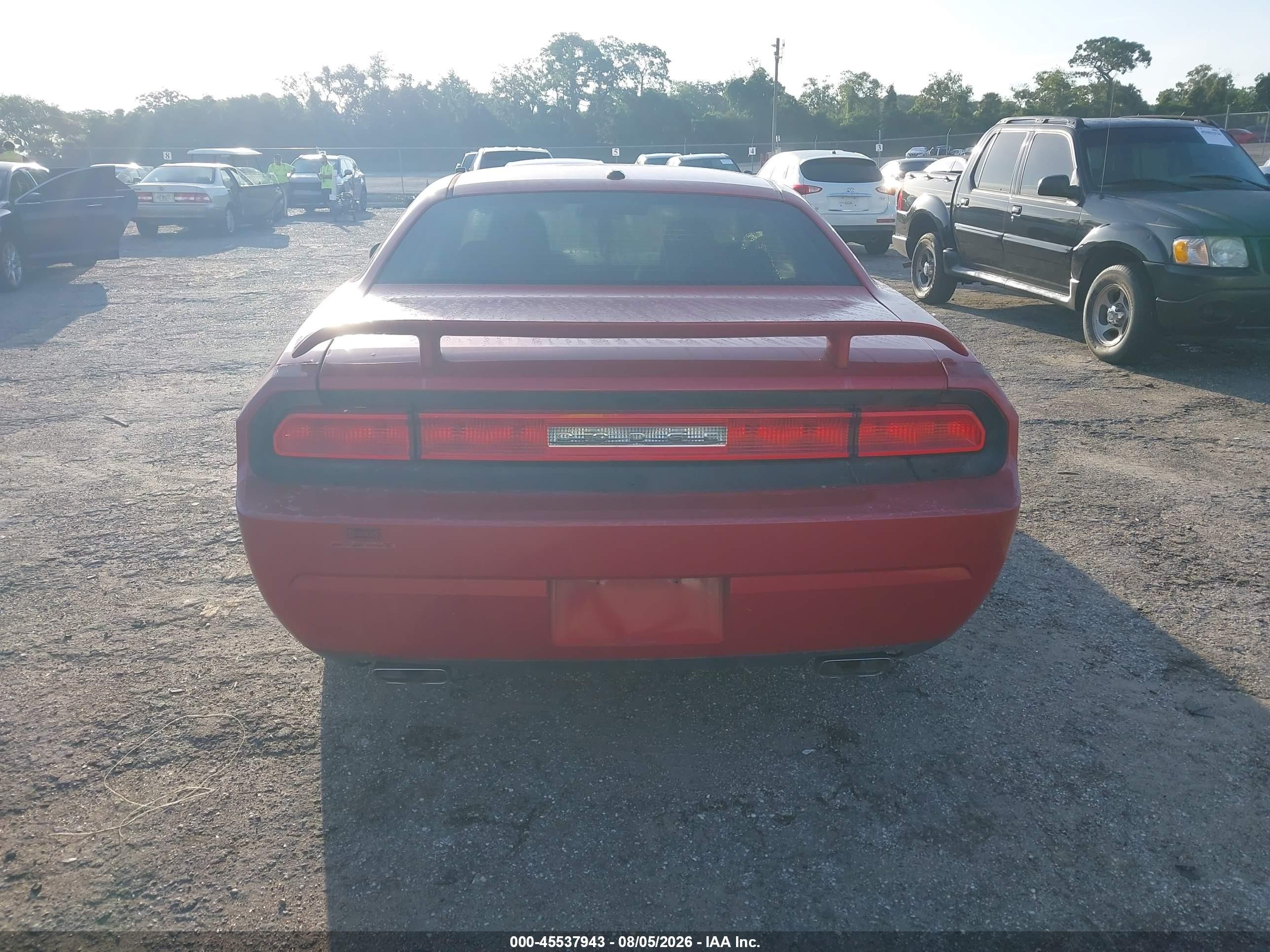 2012 Dodge Challenger Sxt Red vin: 2C3CDYAG8CH180215