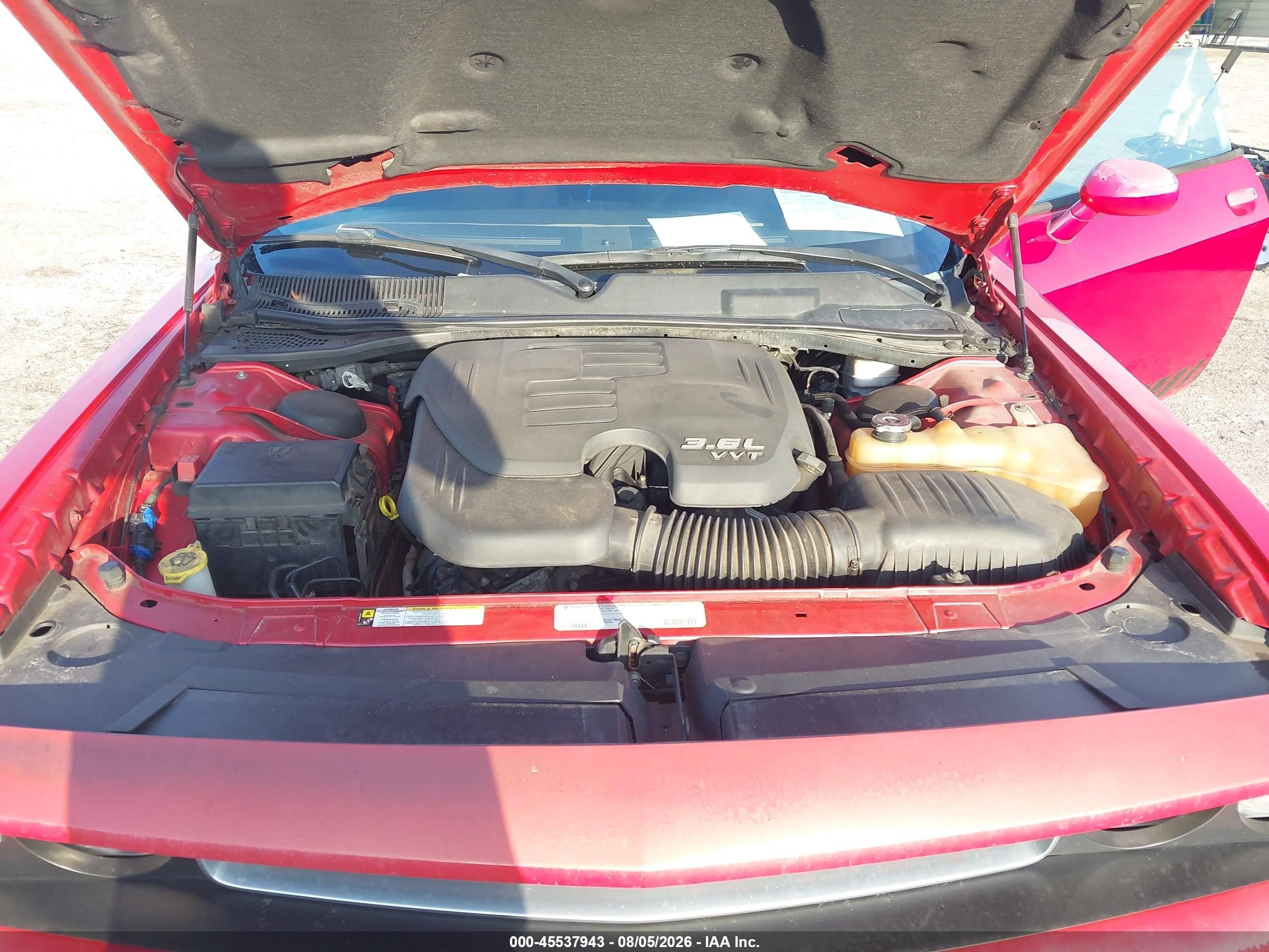 2012 Dodge Challenger Sxt Red vin: 2C3CDYAG8CH180215