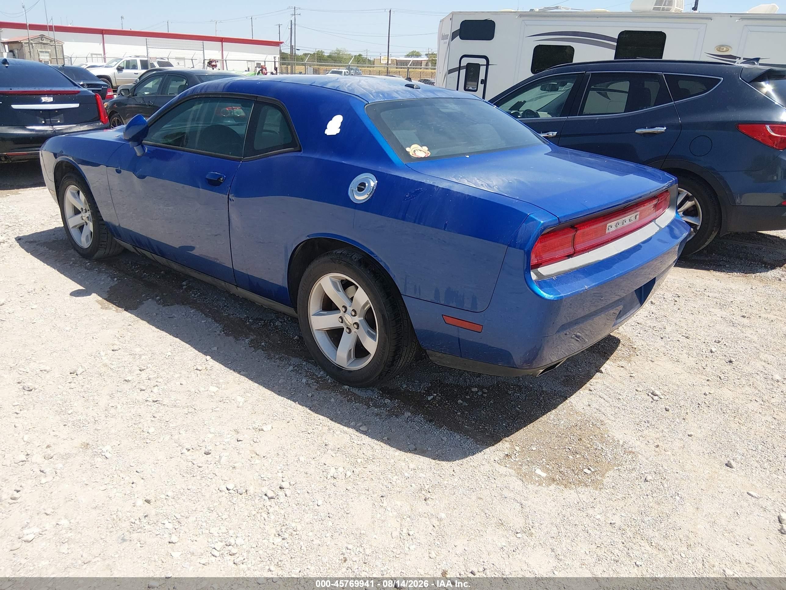 2012 Dodge Challenger Sxt Blue vin: 2C3CDYAG8CH280914