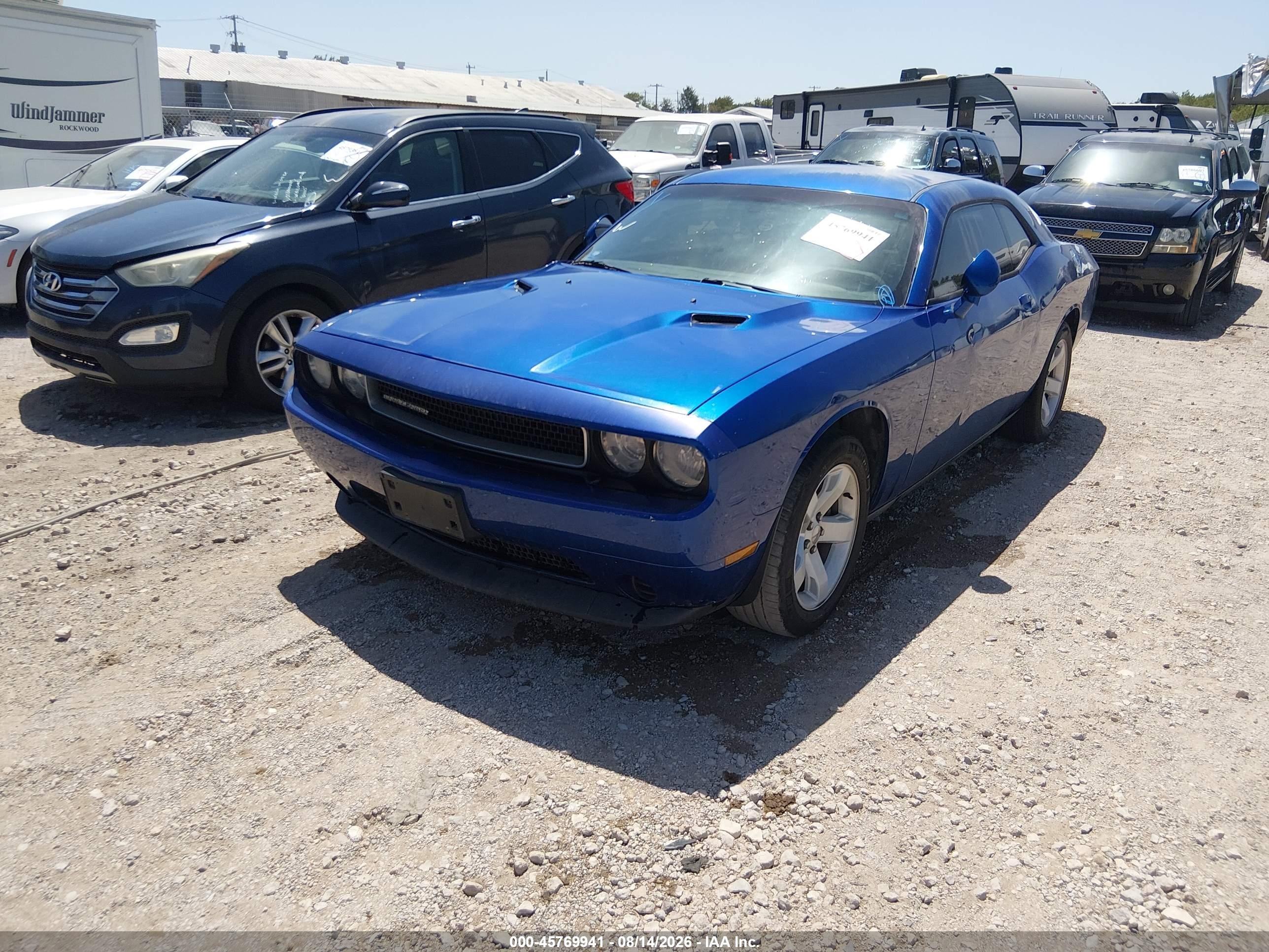 2012 Dodge Challenger Sxt Blue vin: 2C3CDYAG8CH280914