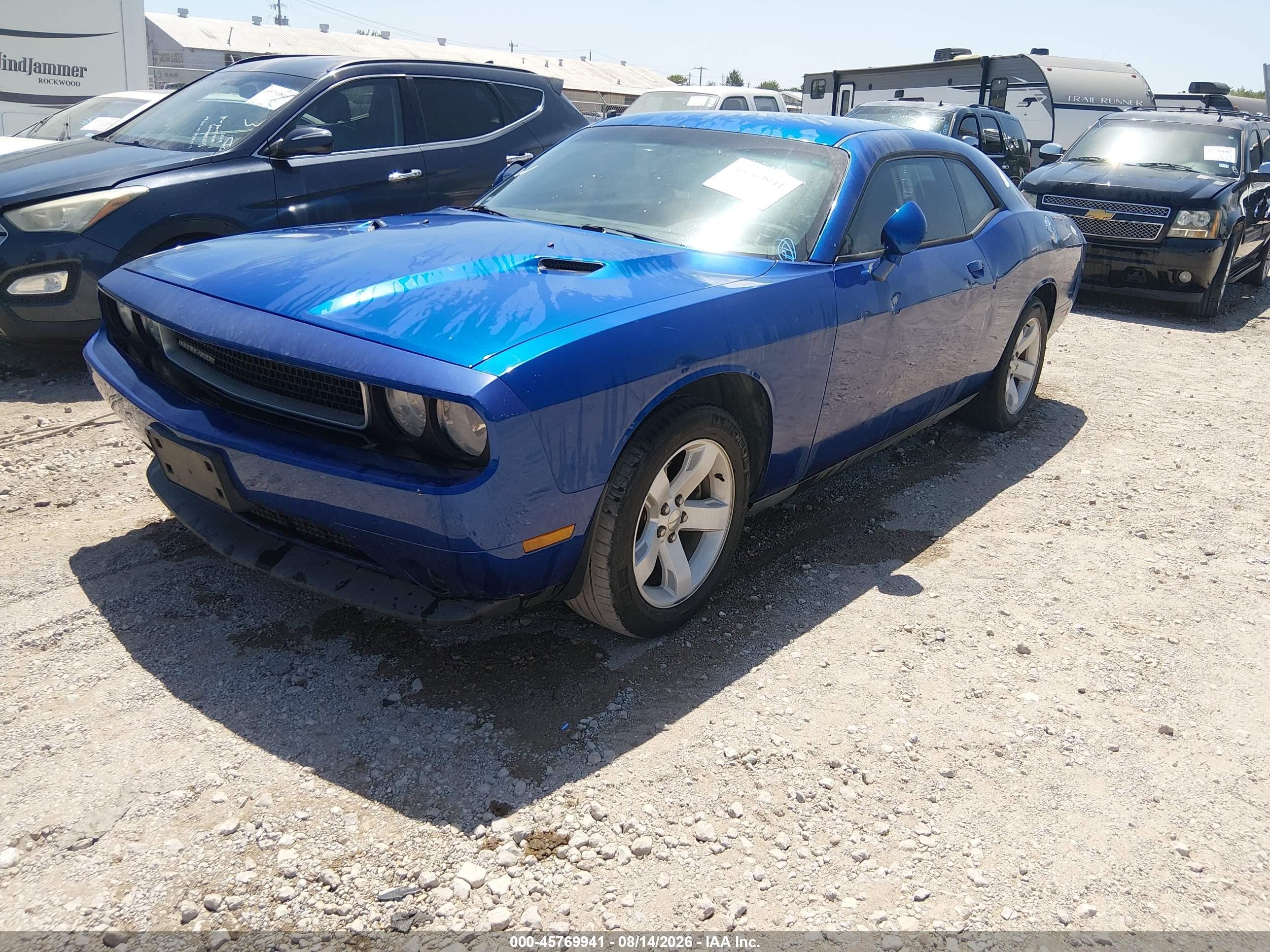 2012 Dodge Challenger Sxt Blue vin: 2C3CDYAG8CH280914