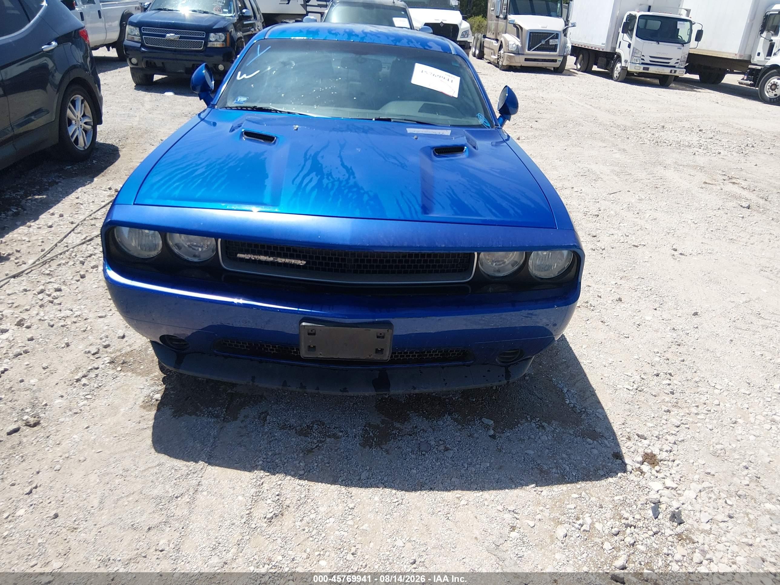 2012 Dodge Challenger Sxt Blue vin: 2C3CDYAG8CH280914