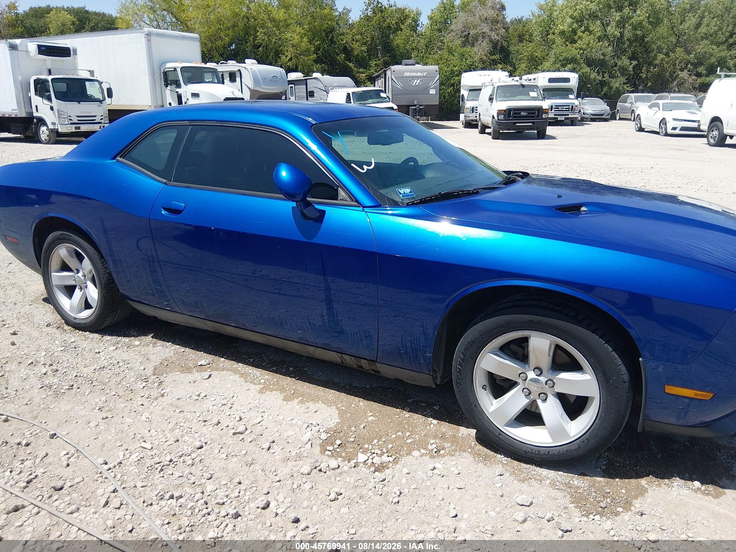 2012 Dodge Challenger Sxt Blue vin: 2C3CDYAG8CH280914