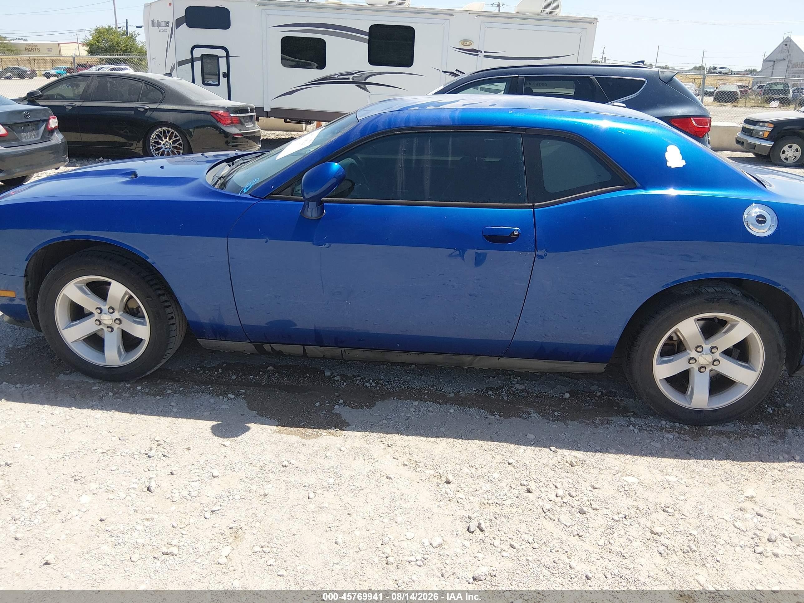 2012 Dodge Challenger Sxt Blue vin: 2C3CDYAG8CH280914