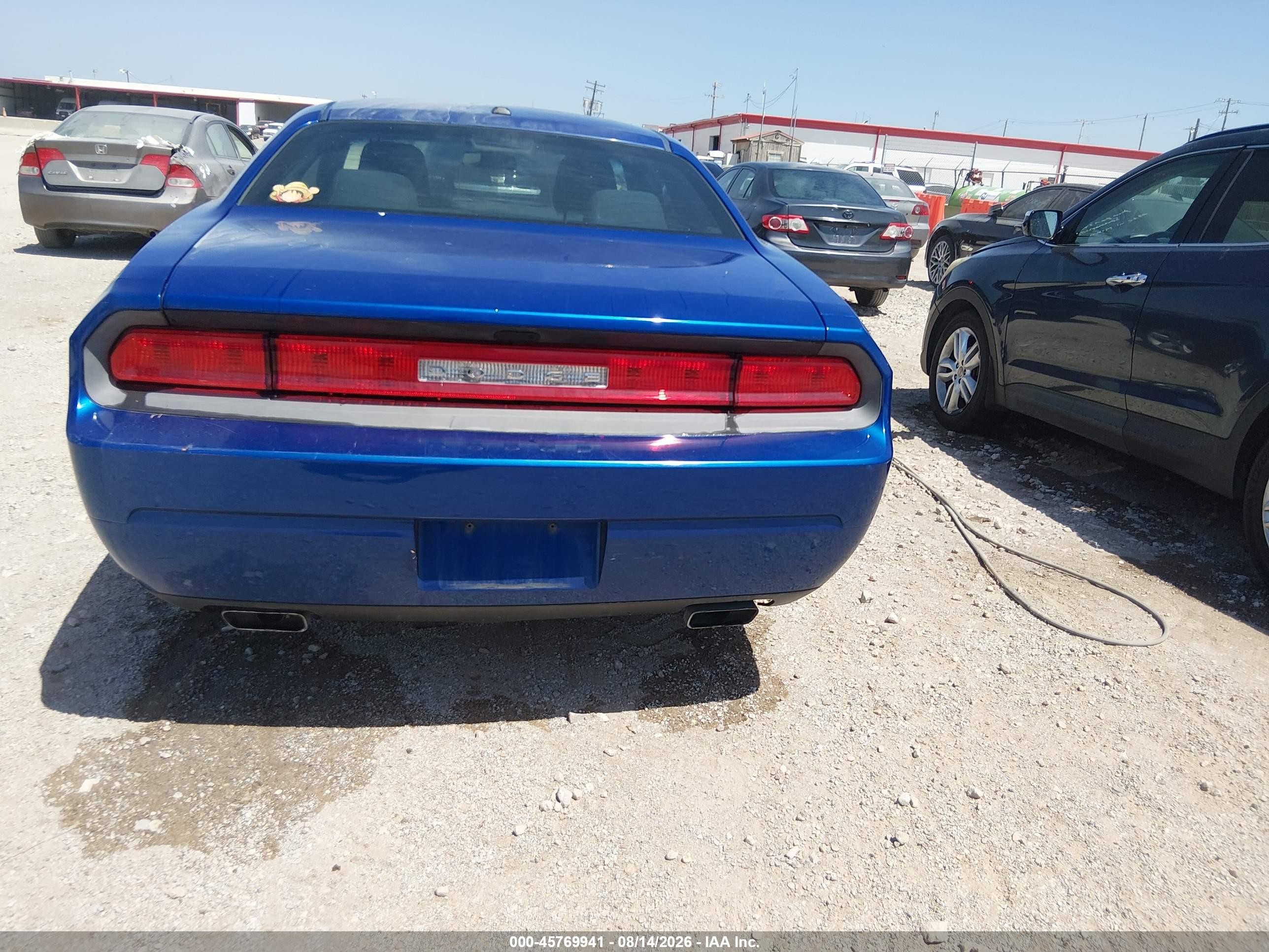 2012 Dodge Challenger Sxt Blue vin: 2C3CDYAG8CH280914