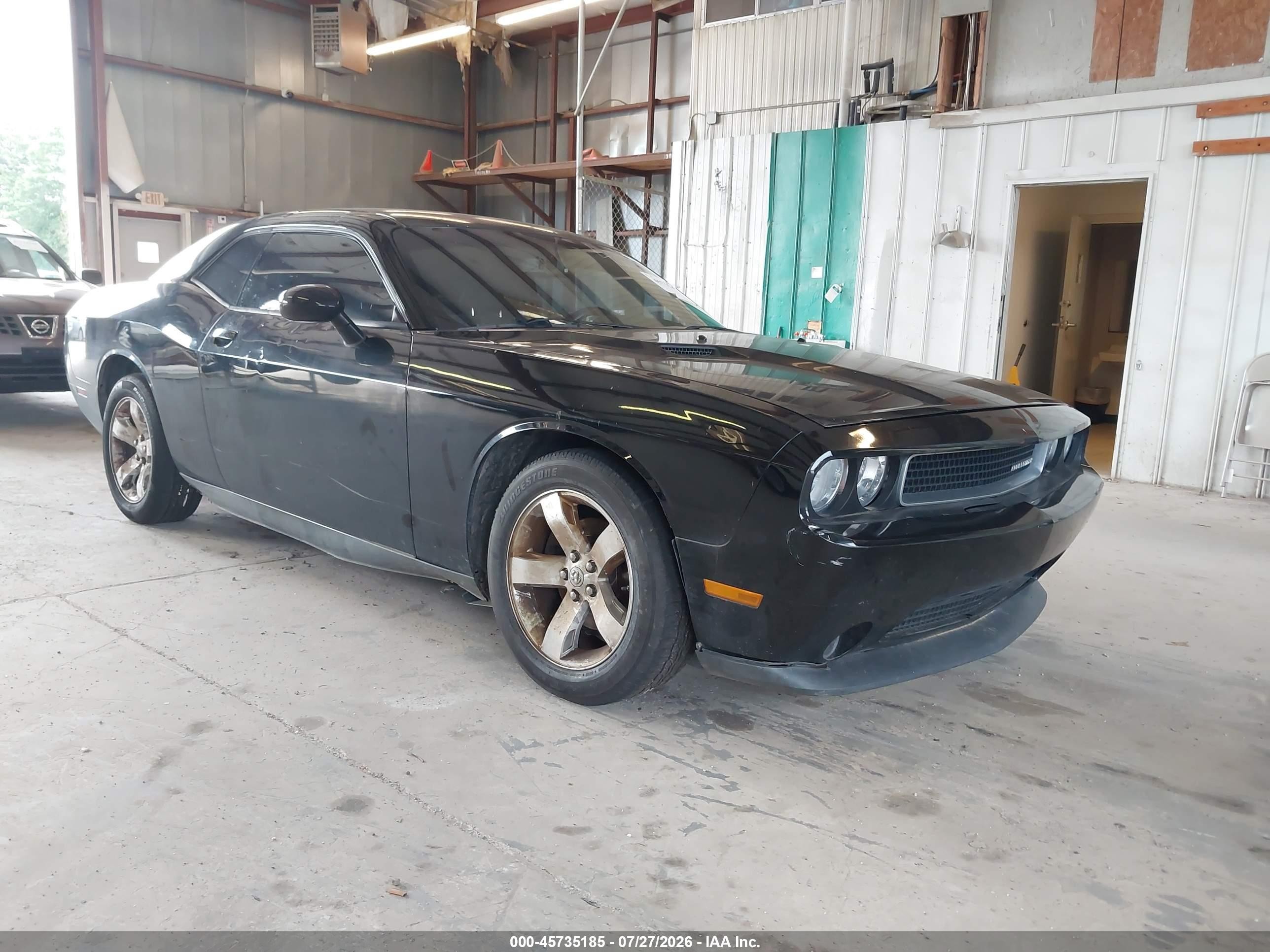 2012 Dodge Challenger Sxt Black vin: 2C3CDYAG8CH291668