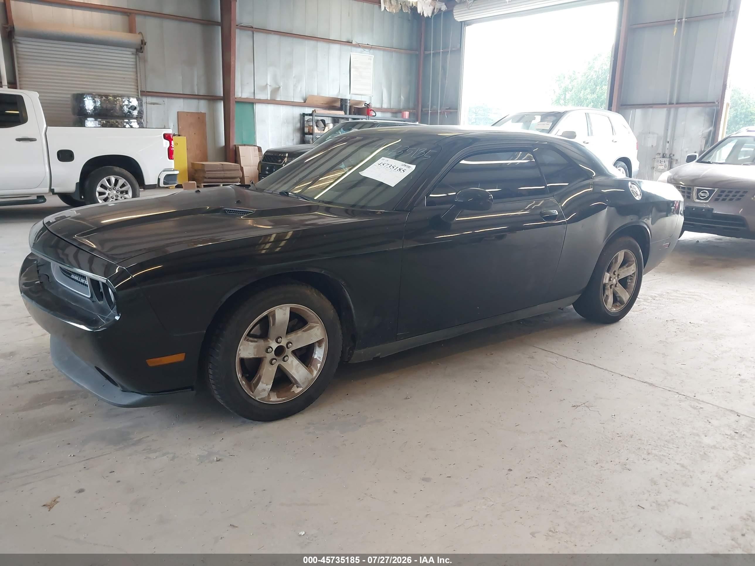 2012 Dodge Challenger Sxt Black vin: 2C3CDYAG8CH291668