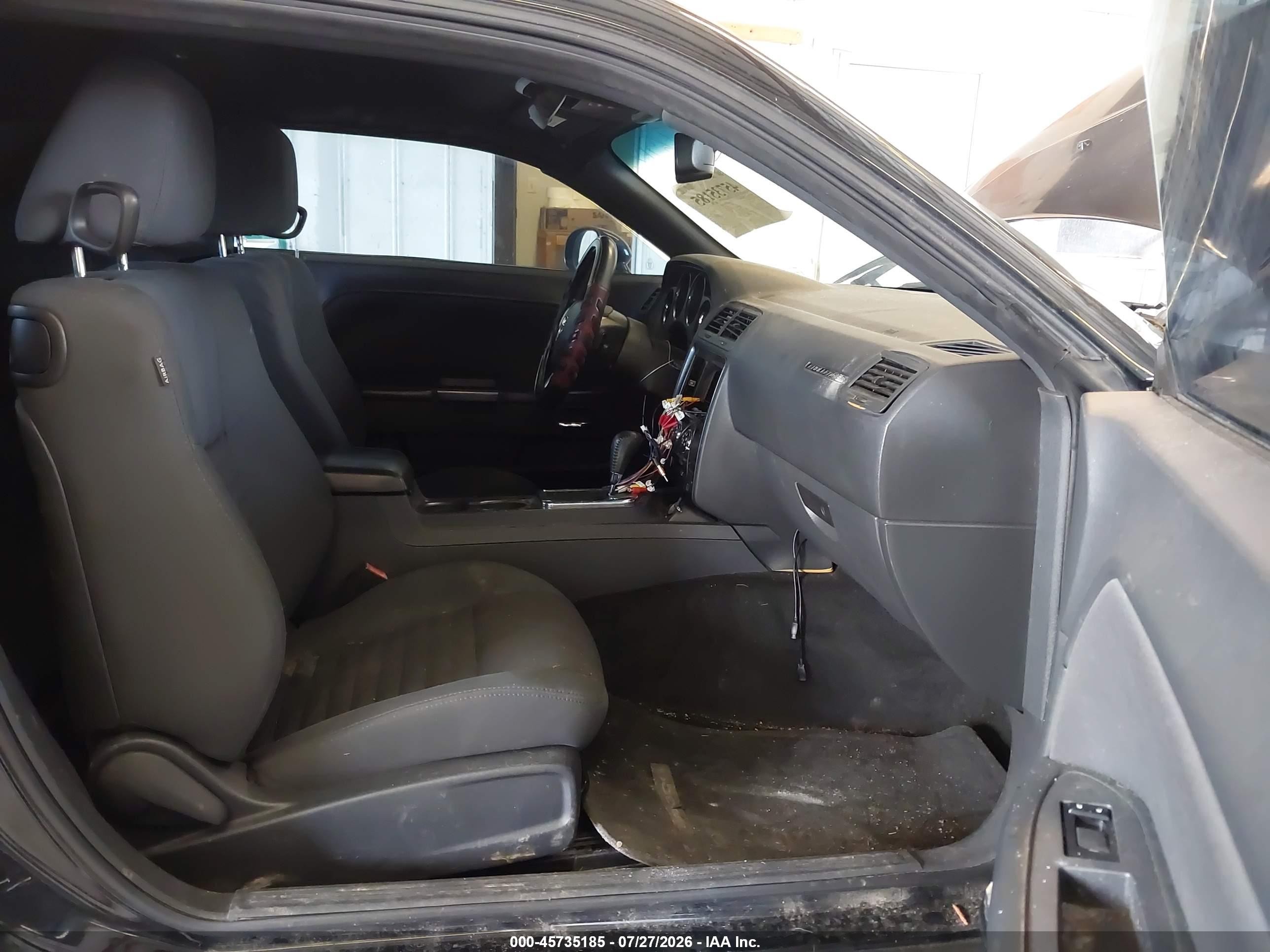 2012 Dodge Challenger Sxt Black vin: 2C3CDYAG8CH291668