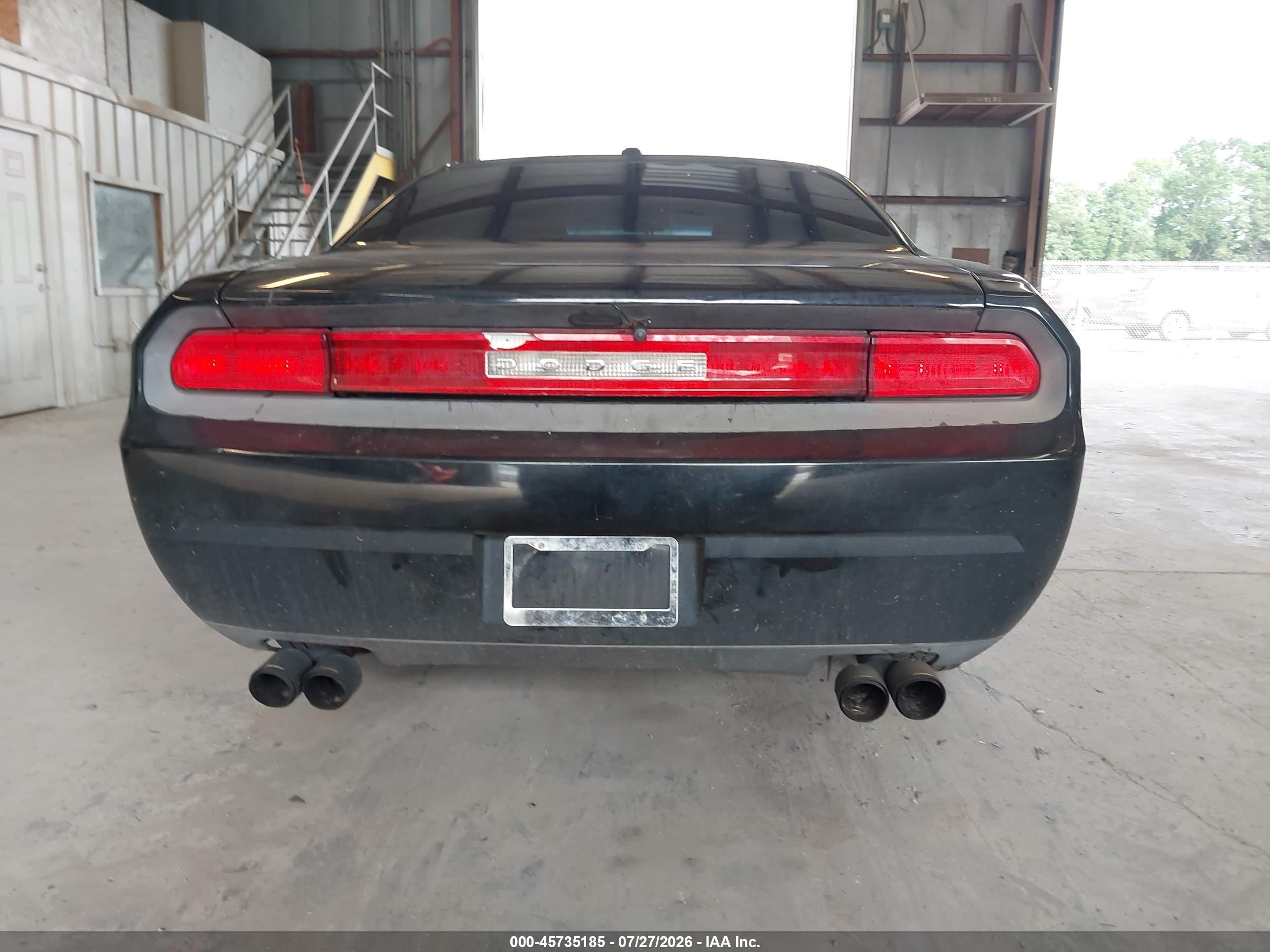 2012 Dodge Challenger Sxt Black vin: 2C3CDYAG8CH291668