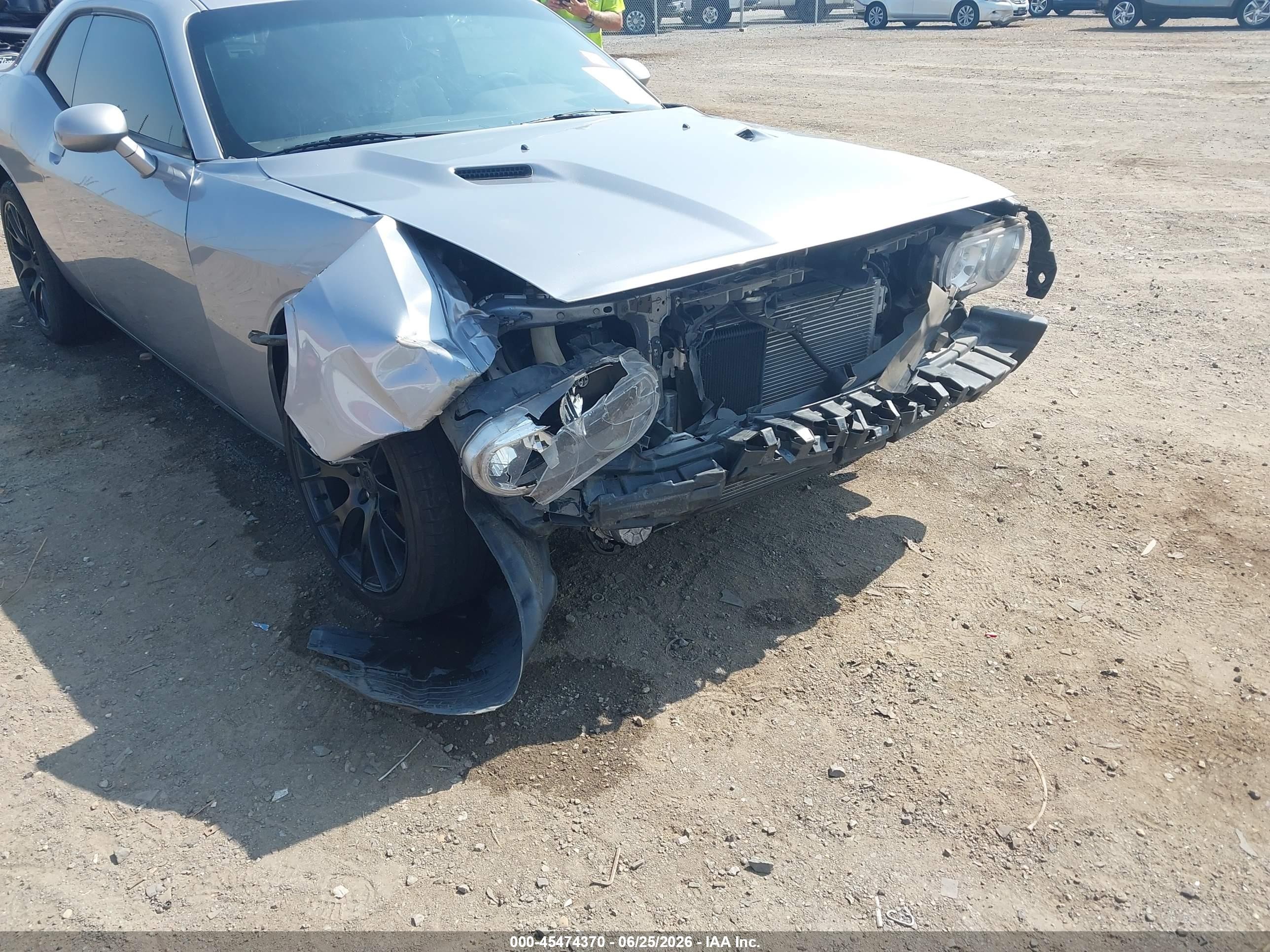 2013 Dodge Challenger Sxt Silver vin: 2C3CDYAG8DH651815