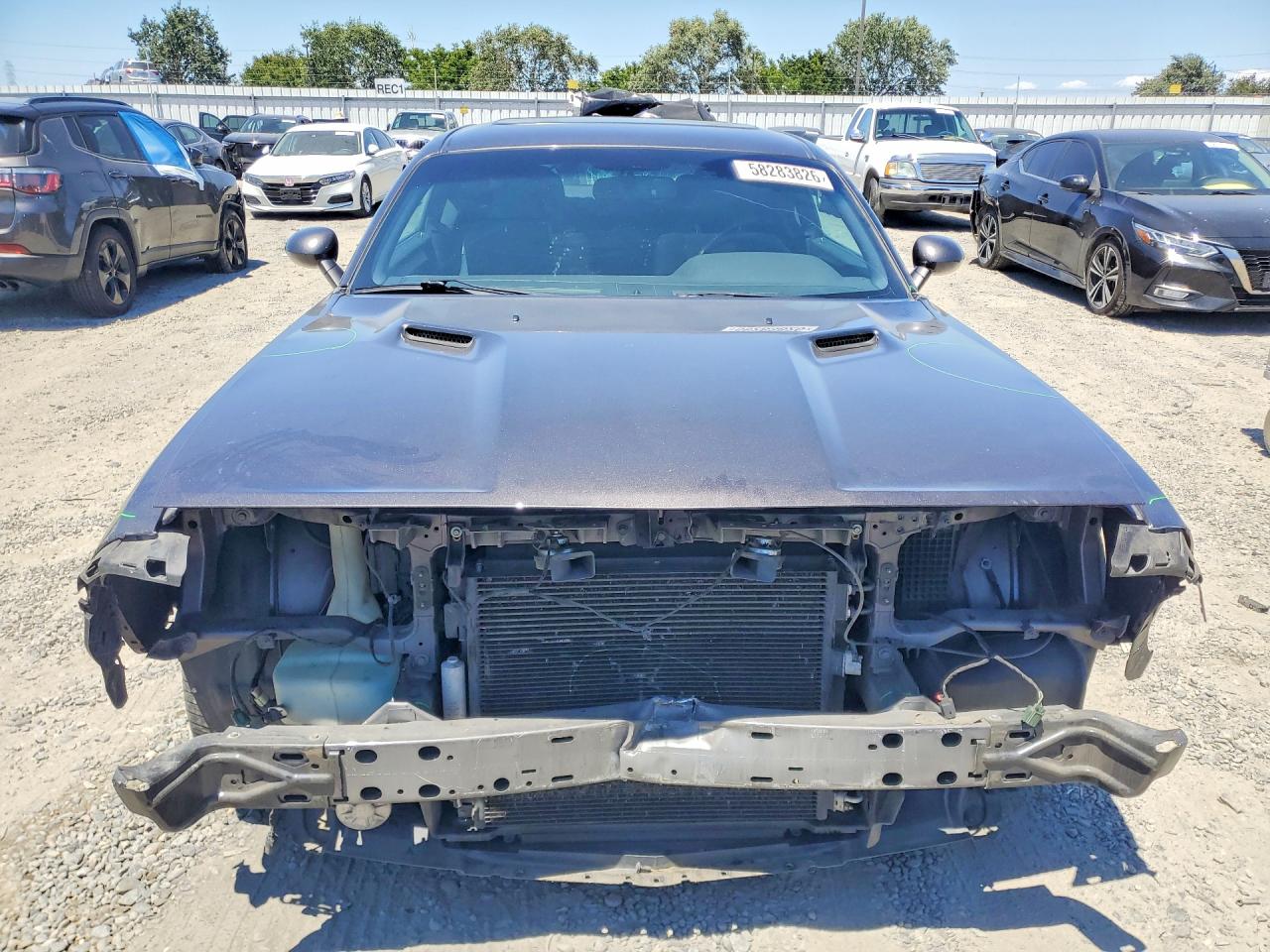 2014 Dodge Challenger Sxt Gray vin: 2C3CDYAG8EH206461
