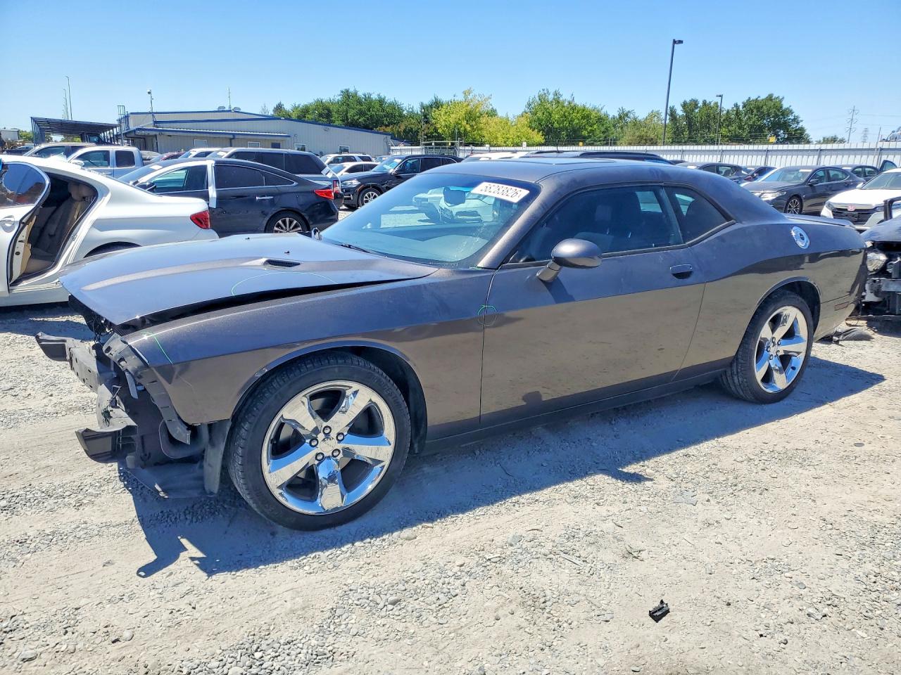 2014 Dodge Challenger Sxt Gray vin: 2C3CDYAG8EH206461