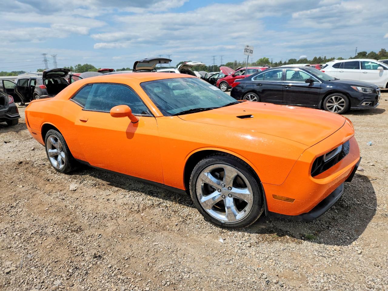 2014 Dodge Challenger Sxt Orange vin: 2C3CDYAG8EH213216