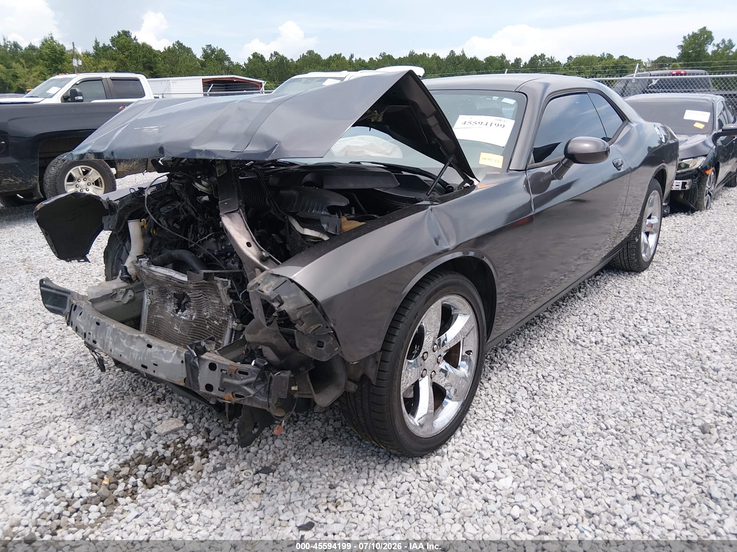 2014 Dodge Challenger Sxt Gray vin: 2C3CDYAG8EH266885