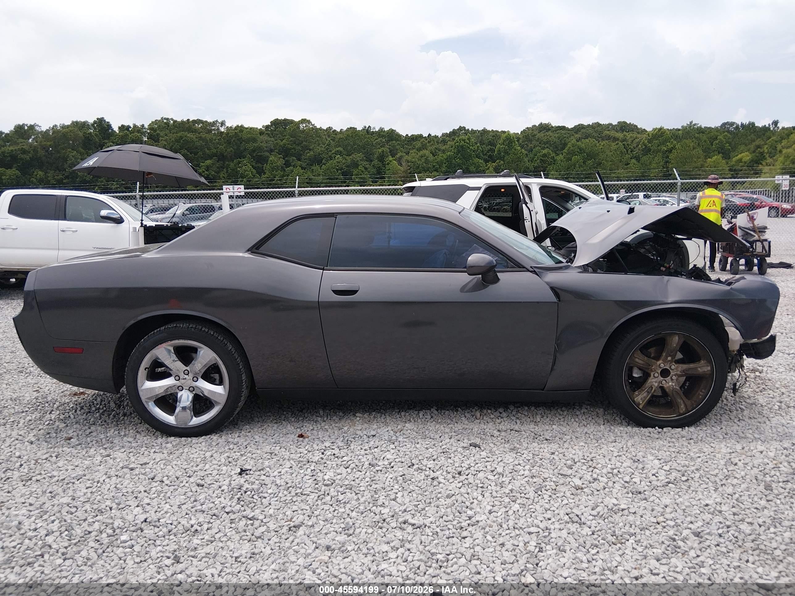 2014 Dodge Challenger Sxt Gray vin: 2C3CDYAG8EH266885