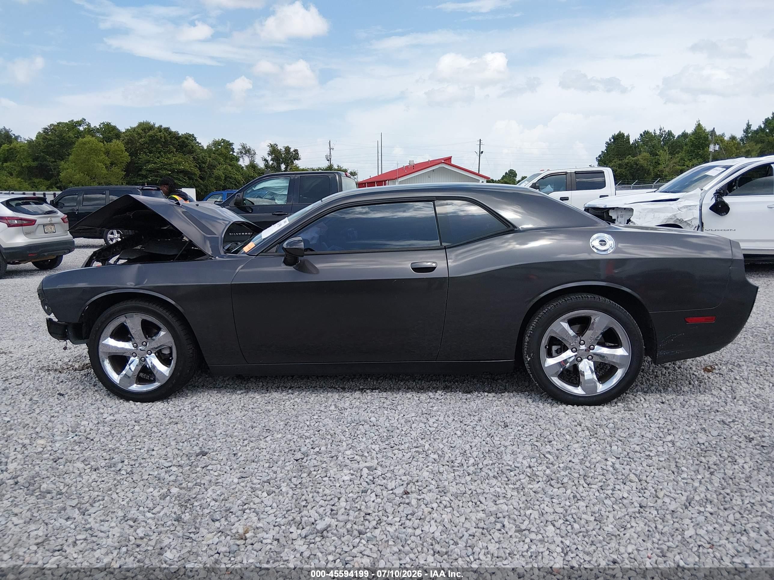 2014 Dodge Challenger Sxt Gray vin: 2C3CDYAG8EH266885