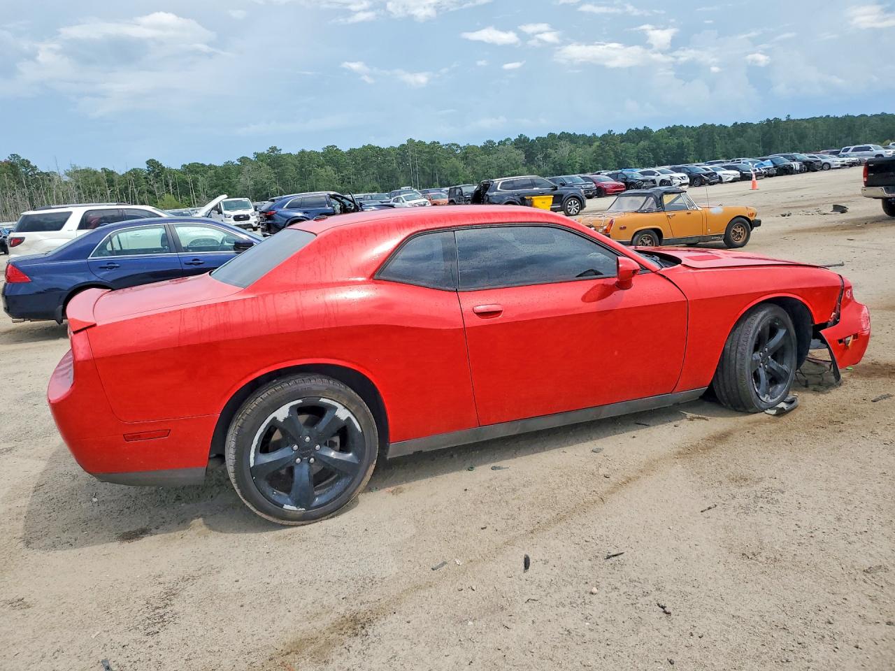 2014 Dodge Challenger Sxt Red vin: 2C3CDYAG8EH270418