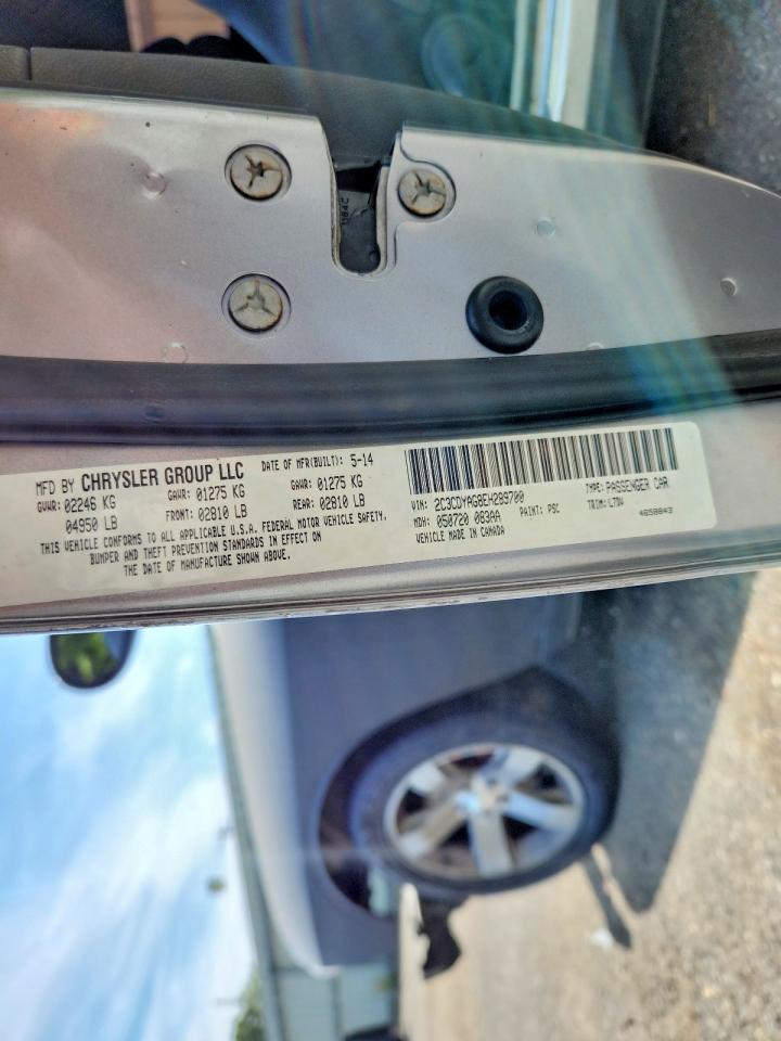 2014 Dodge Challenger Sxt Gray vin: 2C3CDYAG8EH289700