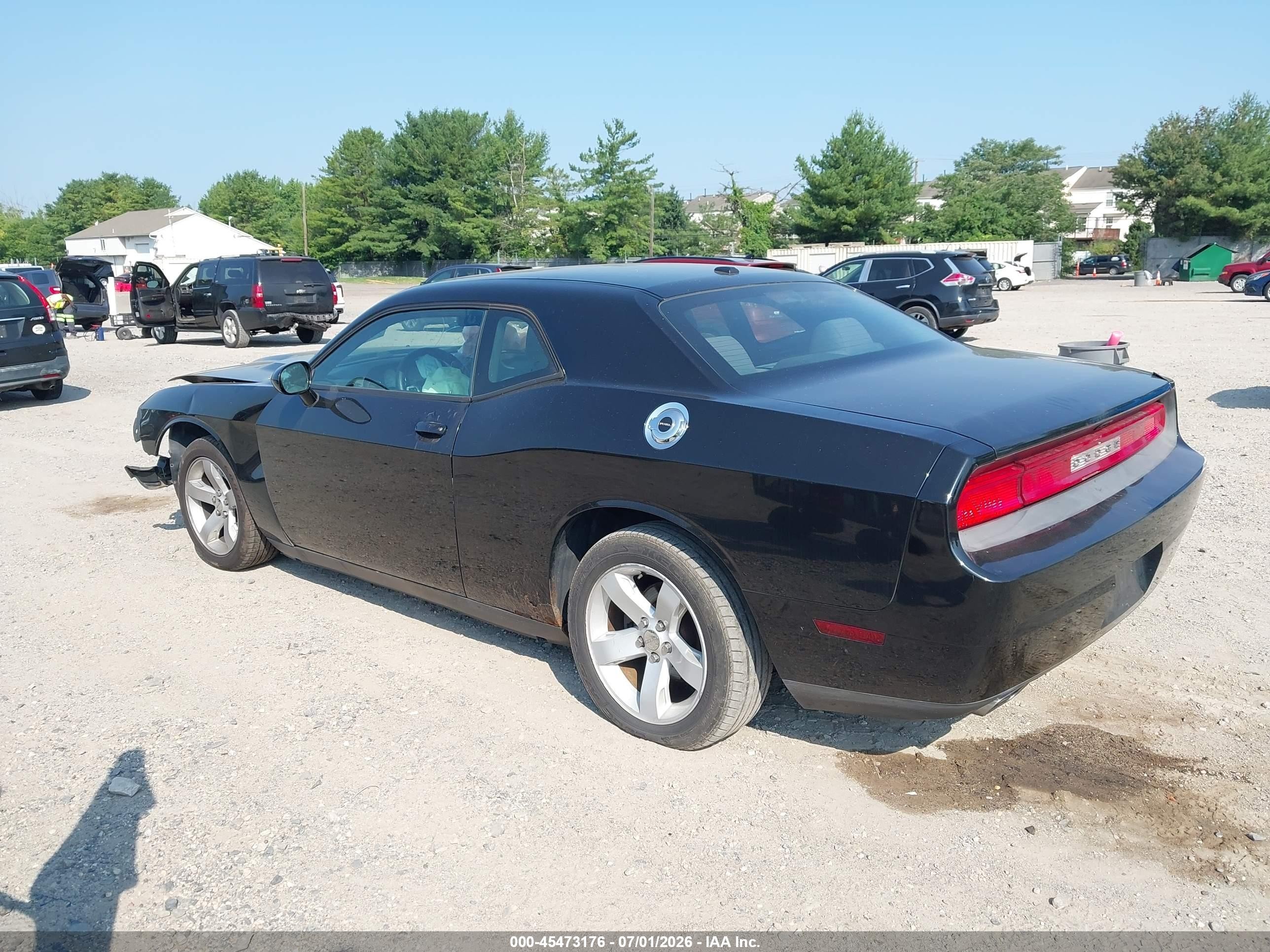 2012 Dodge Challenger Sxt Black vin: 2C3CDYAG9CH222195